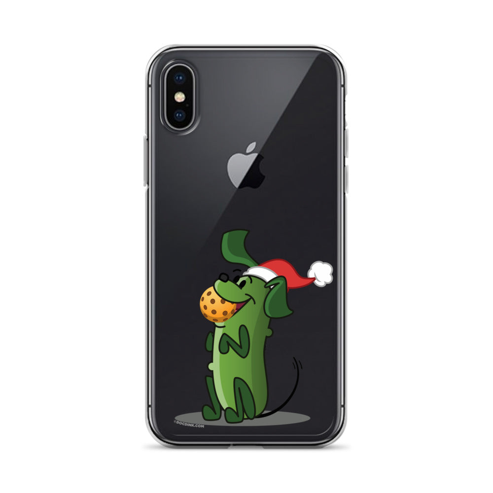 iPhone® Pickleball Case - Pickles "Let's Play Now!" - Christmas - DocDink.com