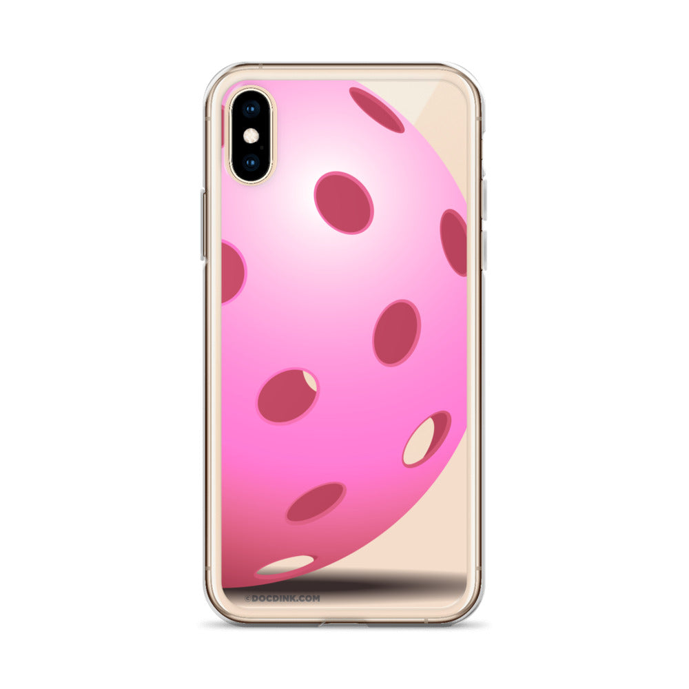 iPhone® Pickleball Case - Big Pink Pickleball - DocDink.com