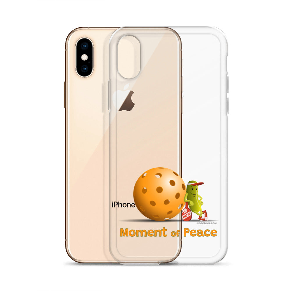 Pickleball iPhone® Case - Resting Pickleball - "Moment of Peace" - DocDink.com