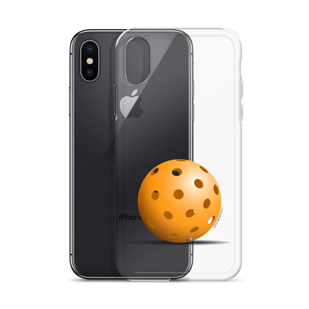 iPhone® Pickleball Case - Orange Pickleball - DocDink.com