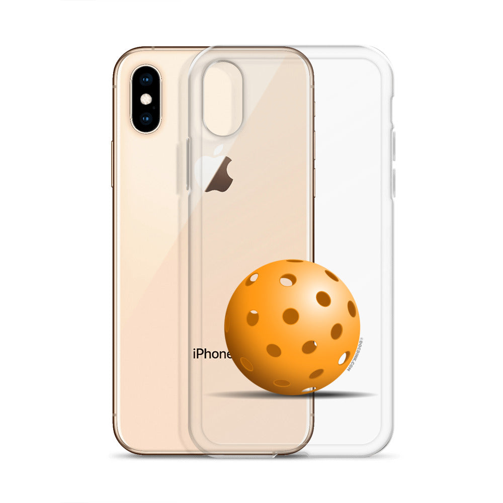 iPhone® Pickleball Case - Orange Pickleball - DocDink.com