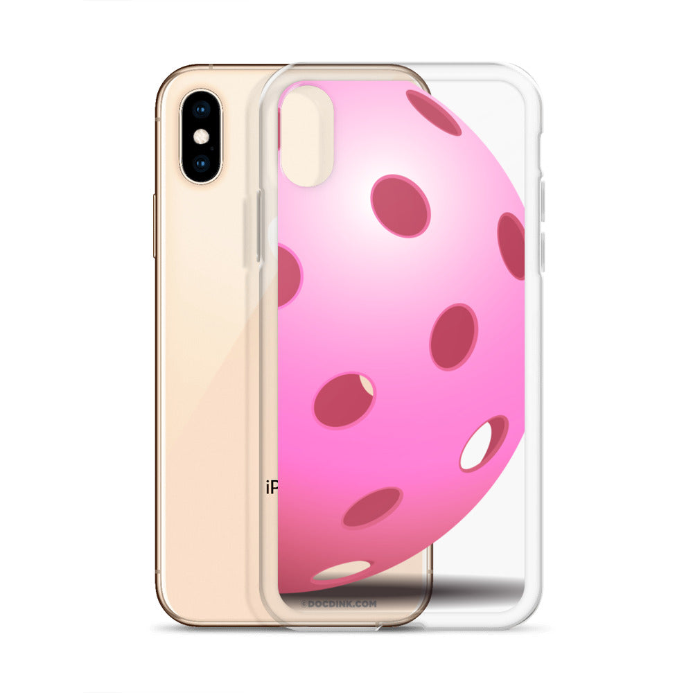 iPhone® Pickleball Case - Big Pink Pickleball - DocDink.com