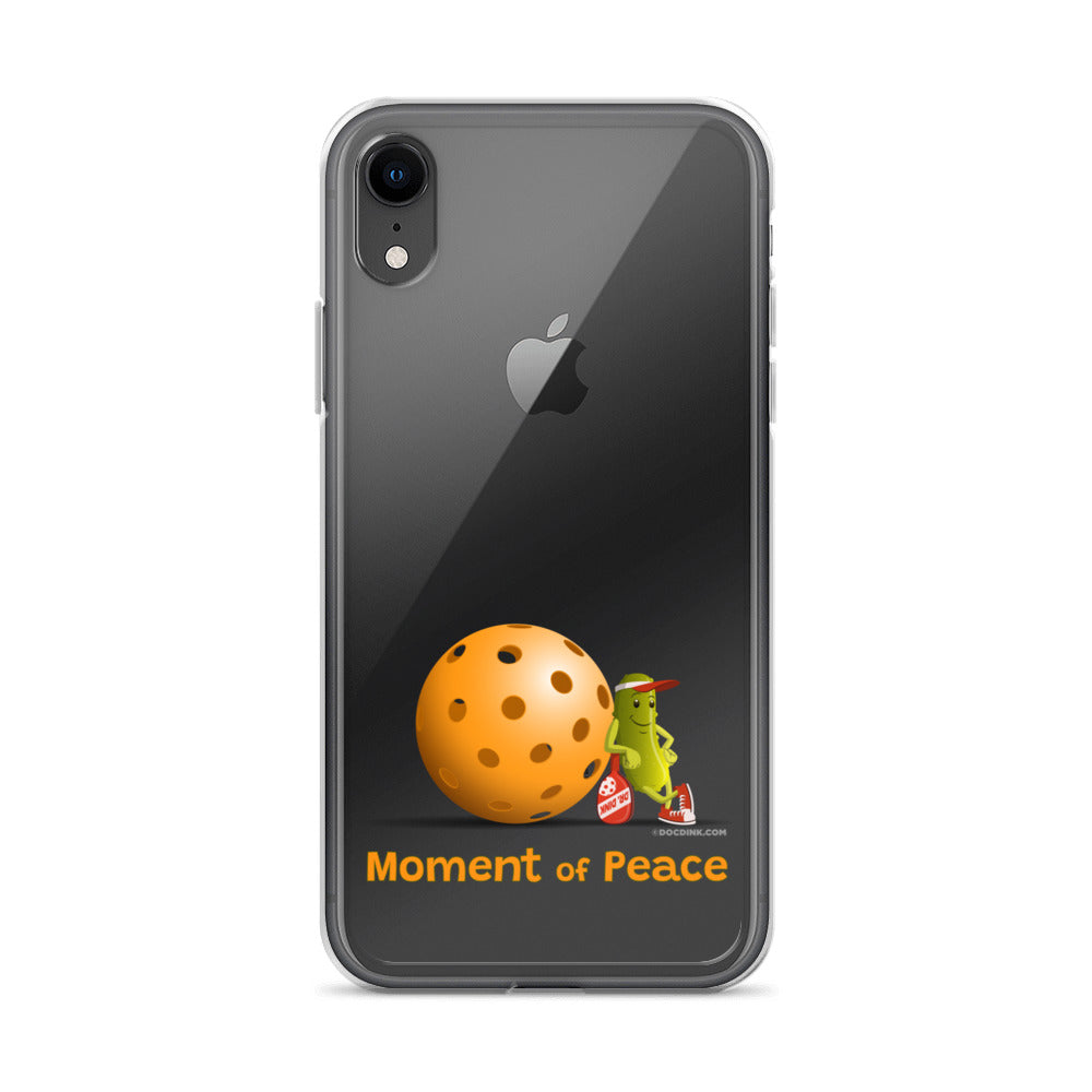 Pickleball iPhone® Case - Resting Pickleball - "Moment of Peace" - DocDink.com