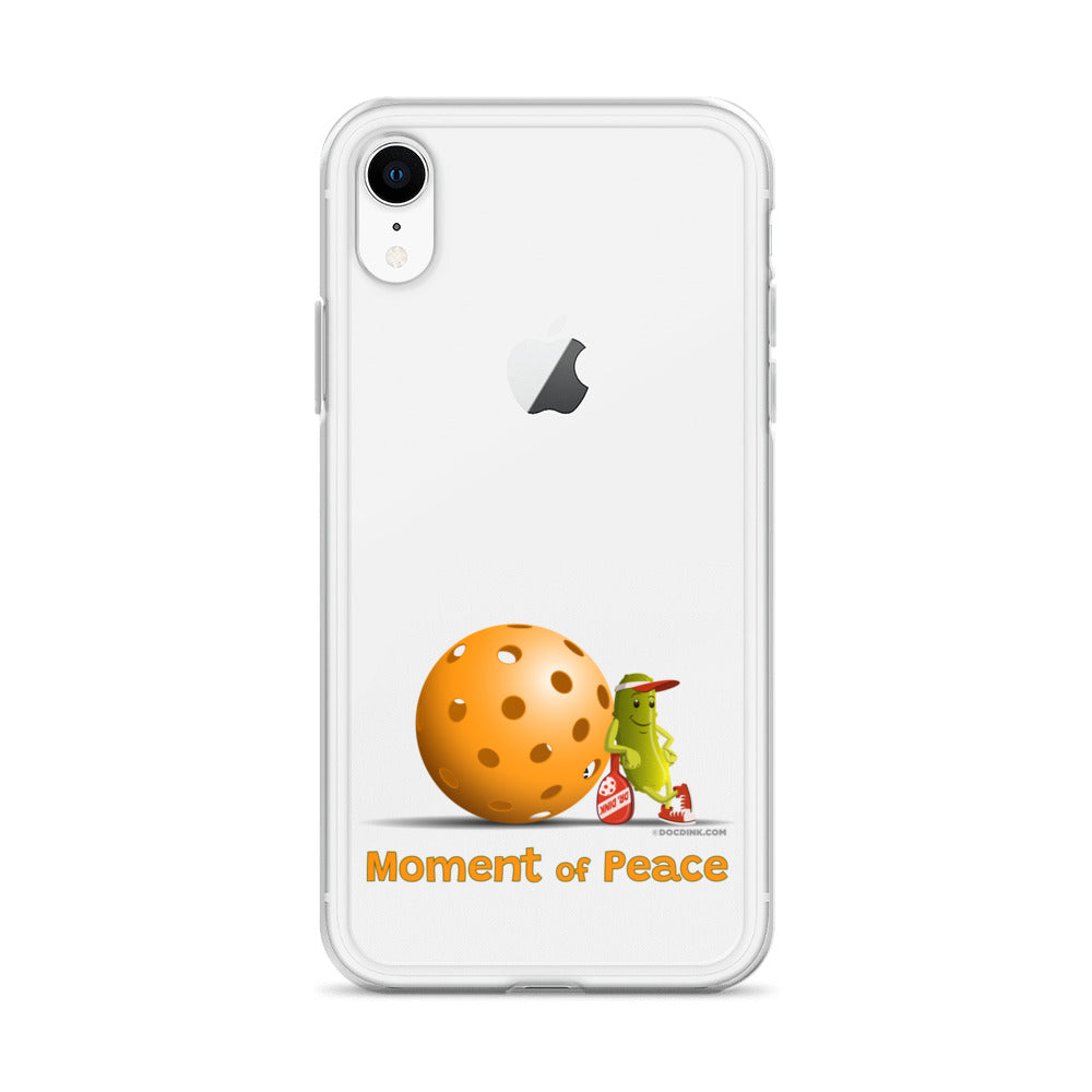 Pickleball iPhone® Case - Resting Pickleball - "Moment of Peace" - DocDink.com