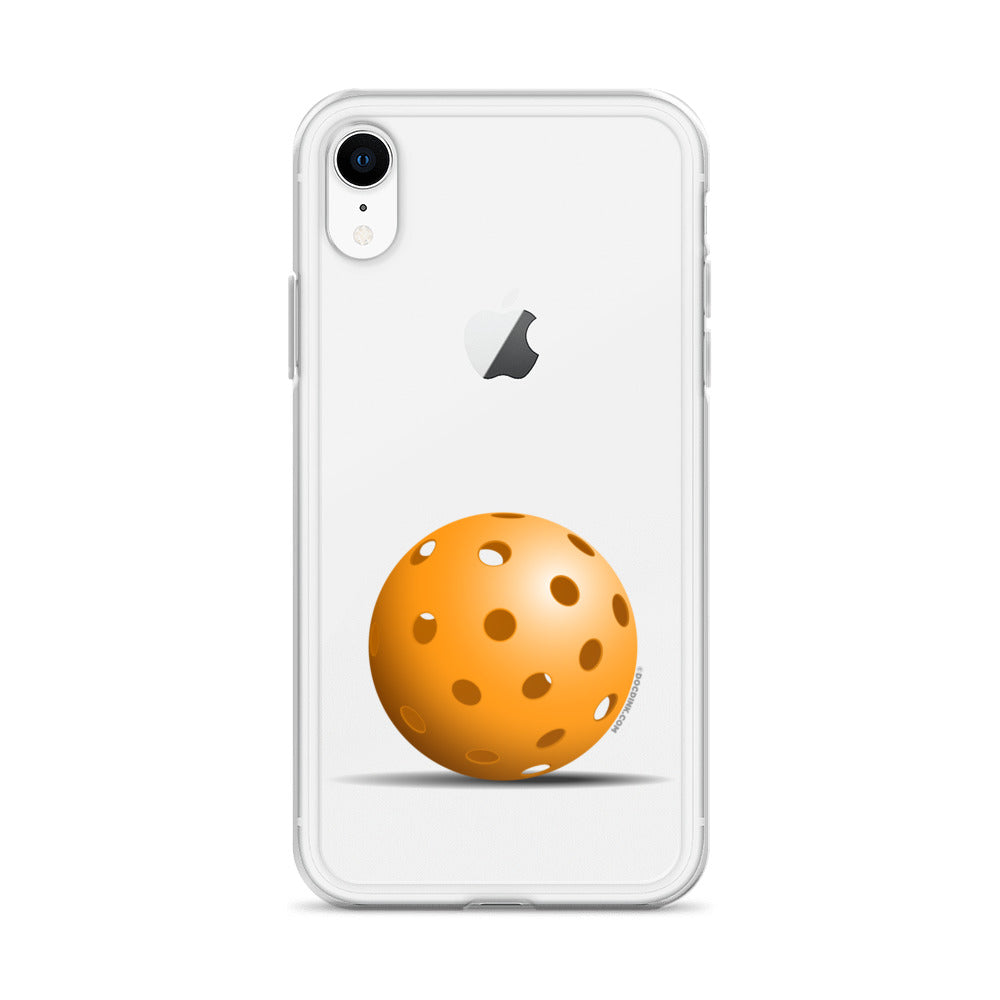 iPhone® Pickleball Case - Orange Pickleball - DocDink.com