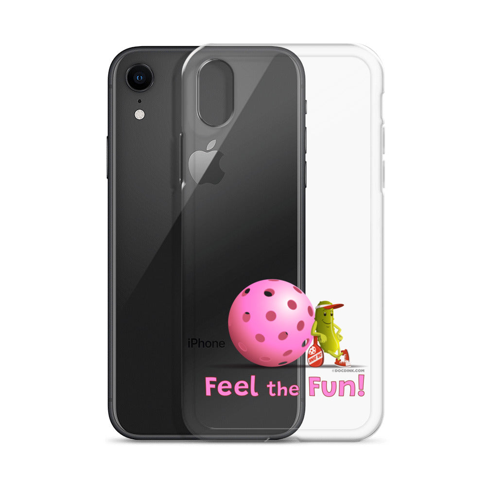 Pickleball iPhone® Case - Resting Pickleball - "Feel the Fun" #pink - DocDink.com