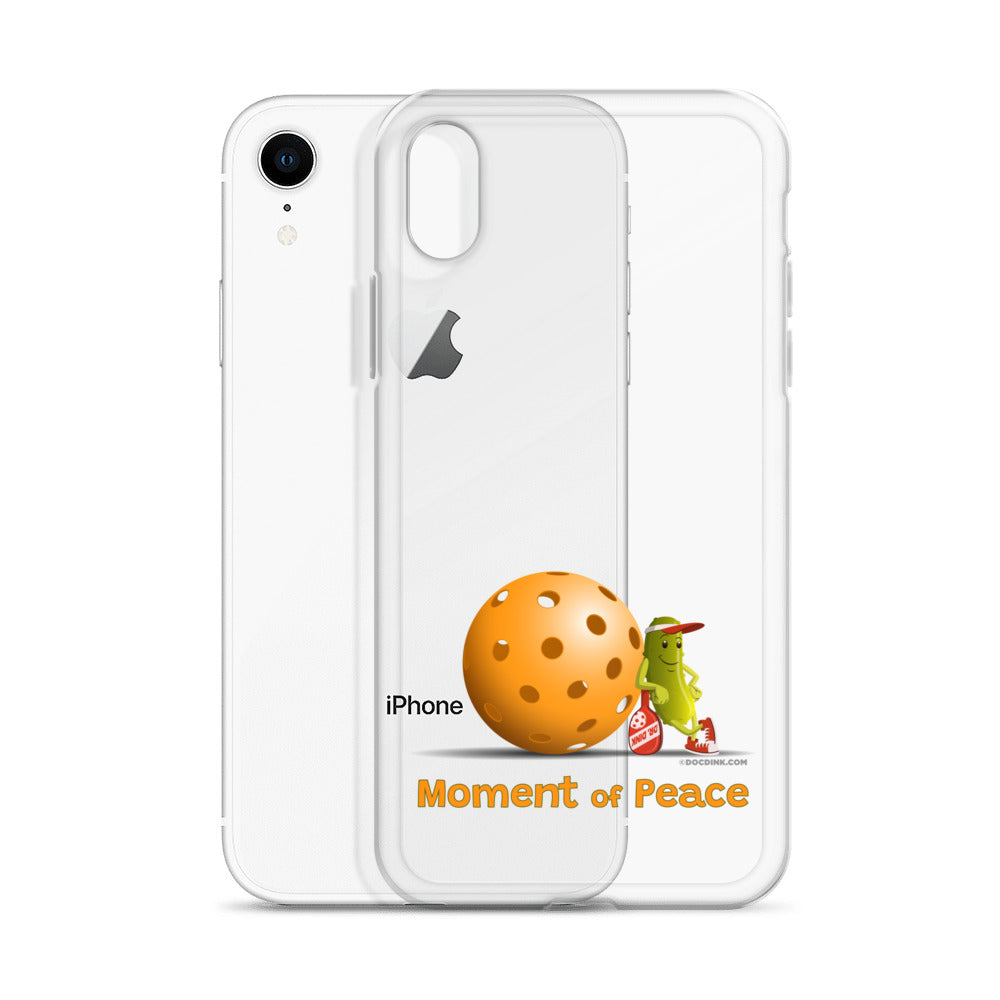 Pickleball iPhone® Case - Resting Pickleball - "Moment of Peace" - DocDink.com