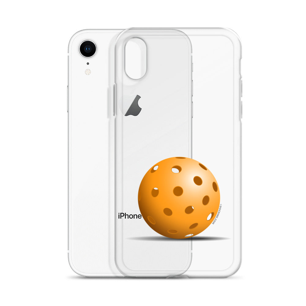 iPhone® Pickleball Case - Orange Pickleball - DocDink.com