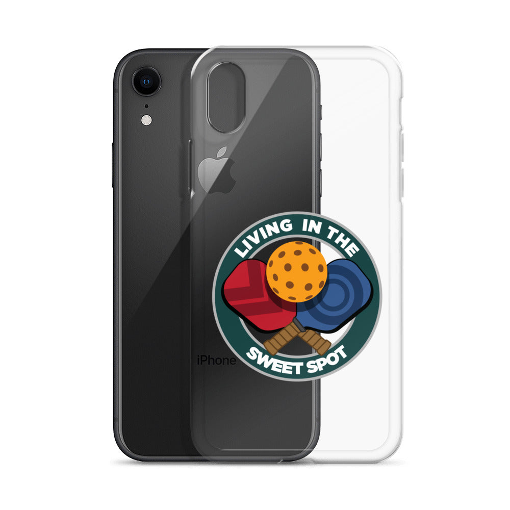 iPhone® Pickleball Case - "Living in the Sweet Spot" emblem - DocDink.com