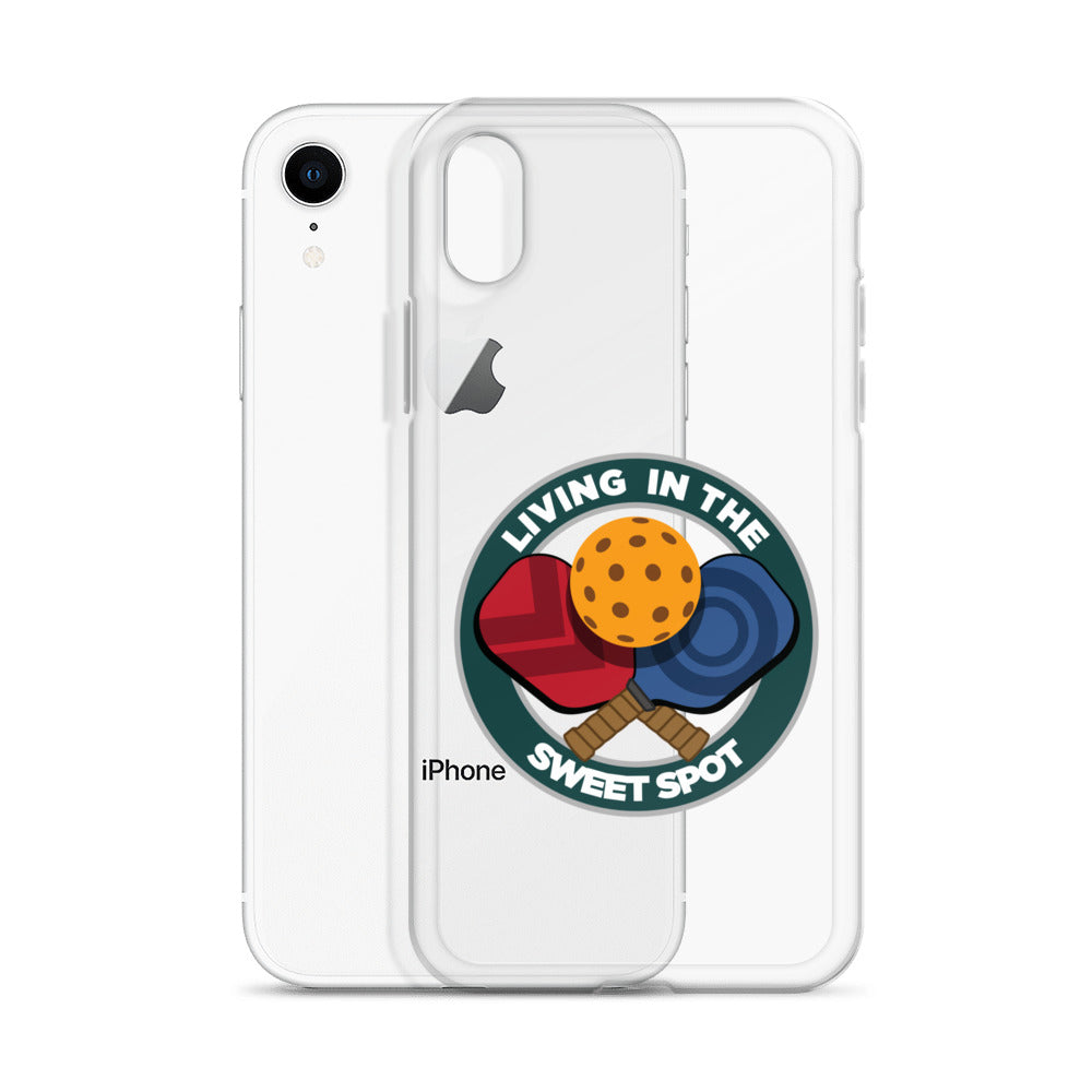 iPhone® Pickleball Case - "Living in the Sweet Spot" emblem - DocDink.com