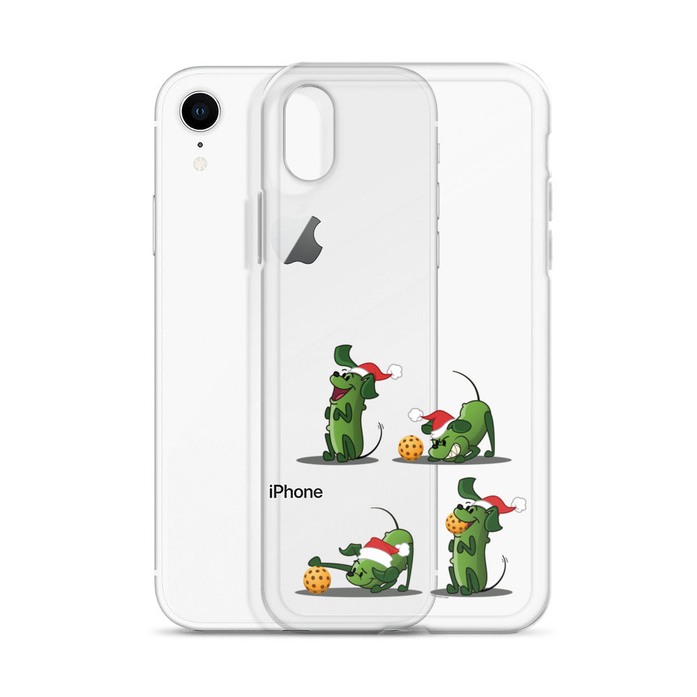 iPhone® Pickleball Case - Pickles wants to Play! - Christmas sq. - DocDink.com