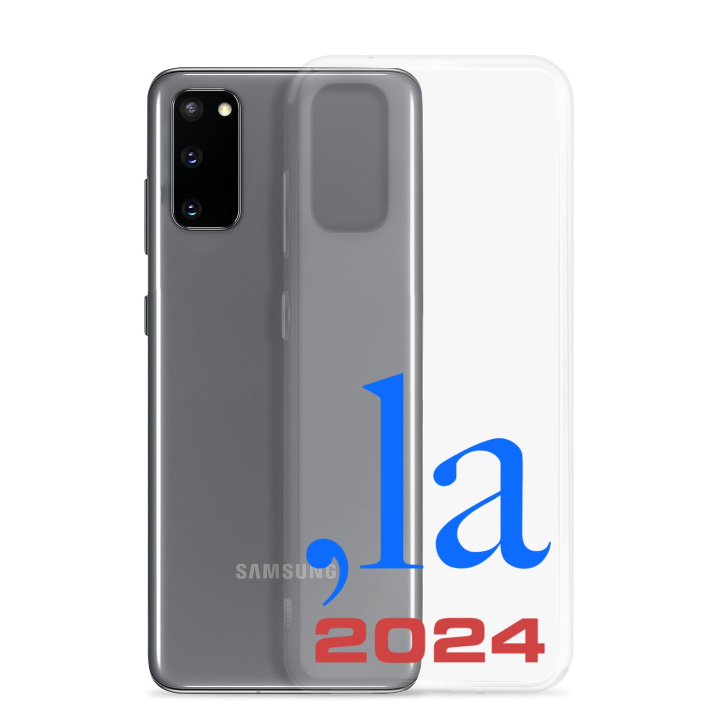 "Comma-la" 2024 Samsung® Case - blue-red