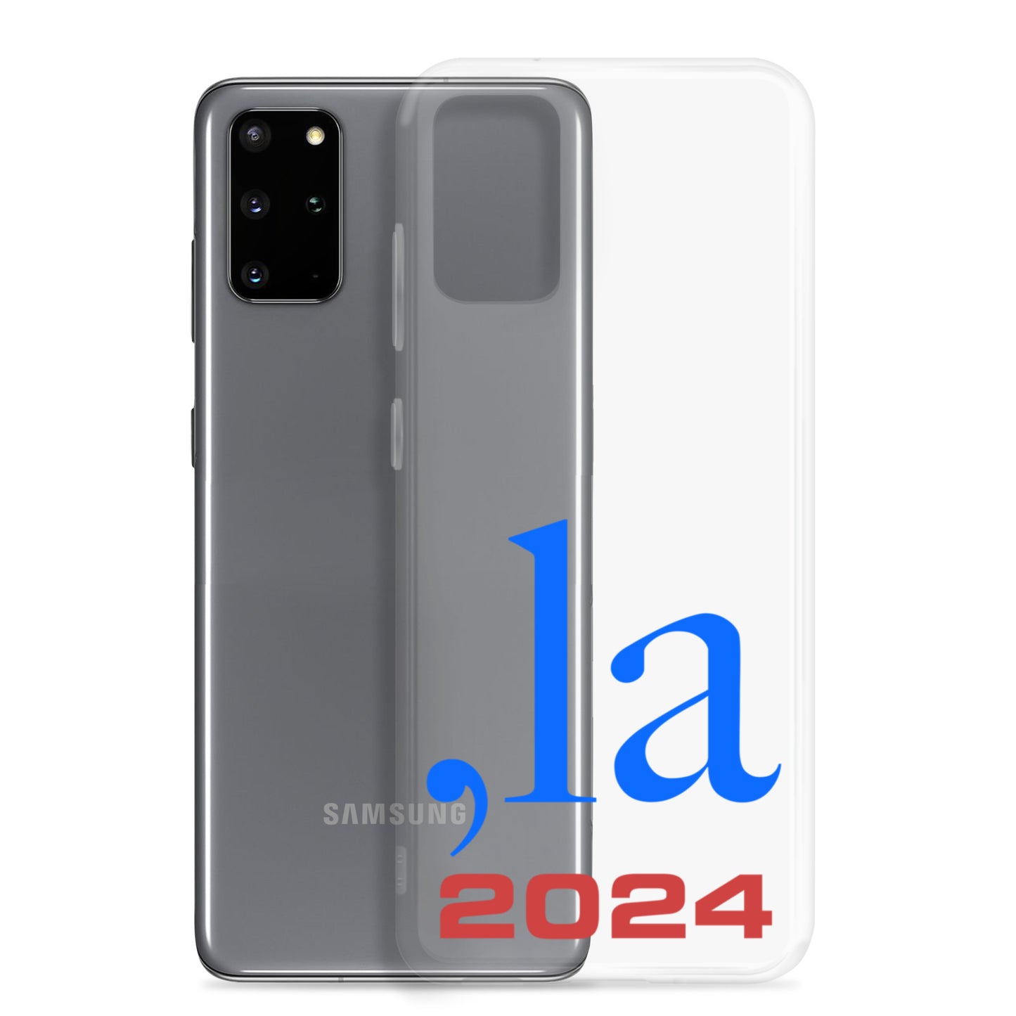 "Comma-la" 2024 Samsung® Case - blue-red