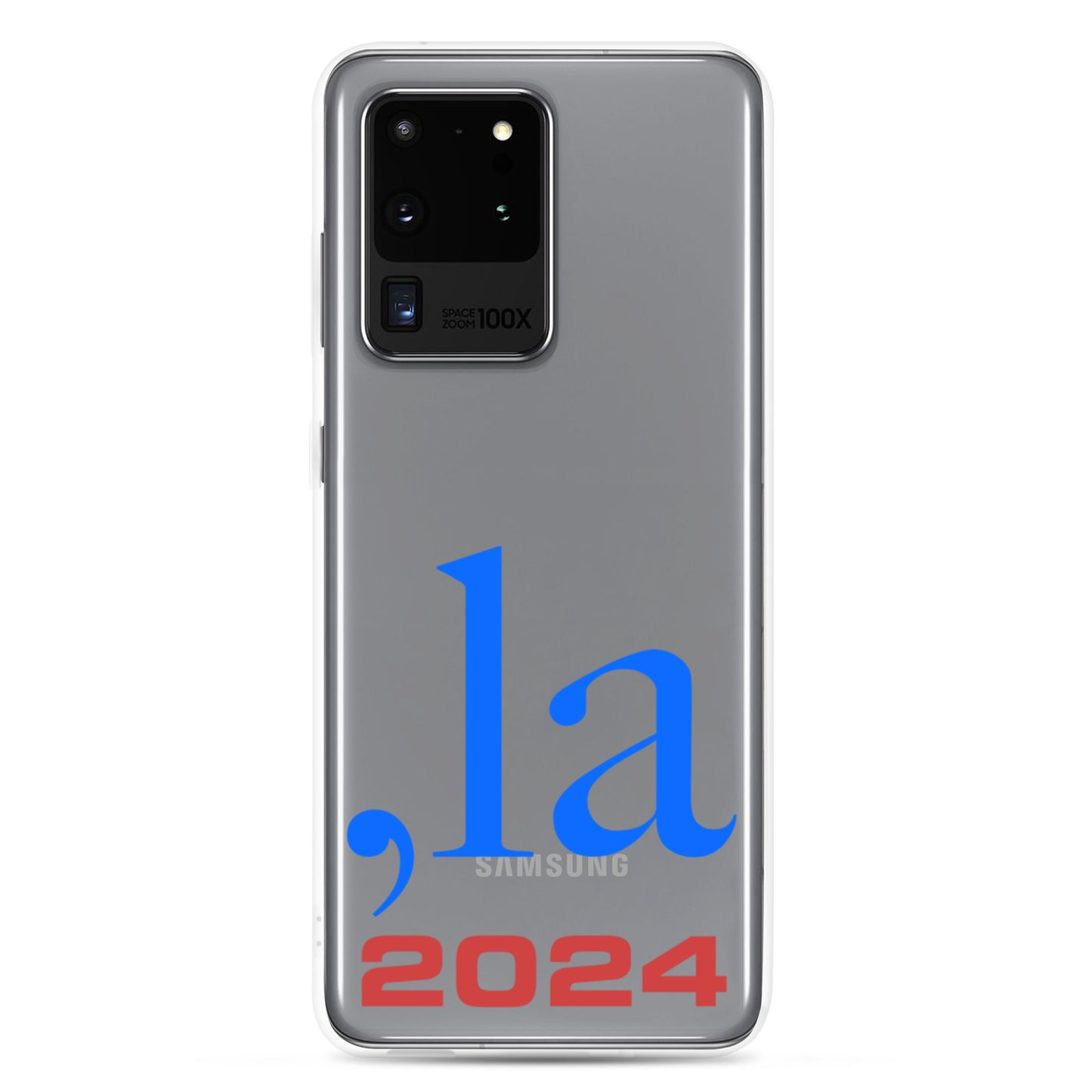 "Comma-la" 2024 Samsung® Case - blue-red