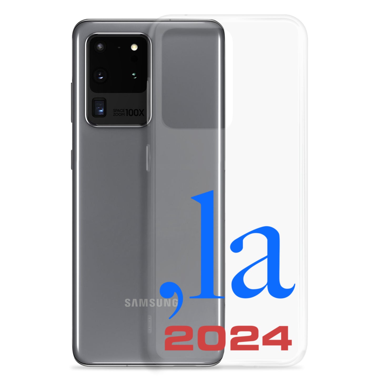 "Comma-la" 2024 Samsung® Case - blue-red