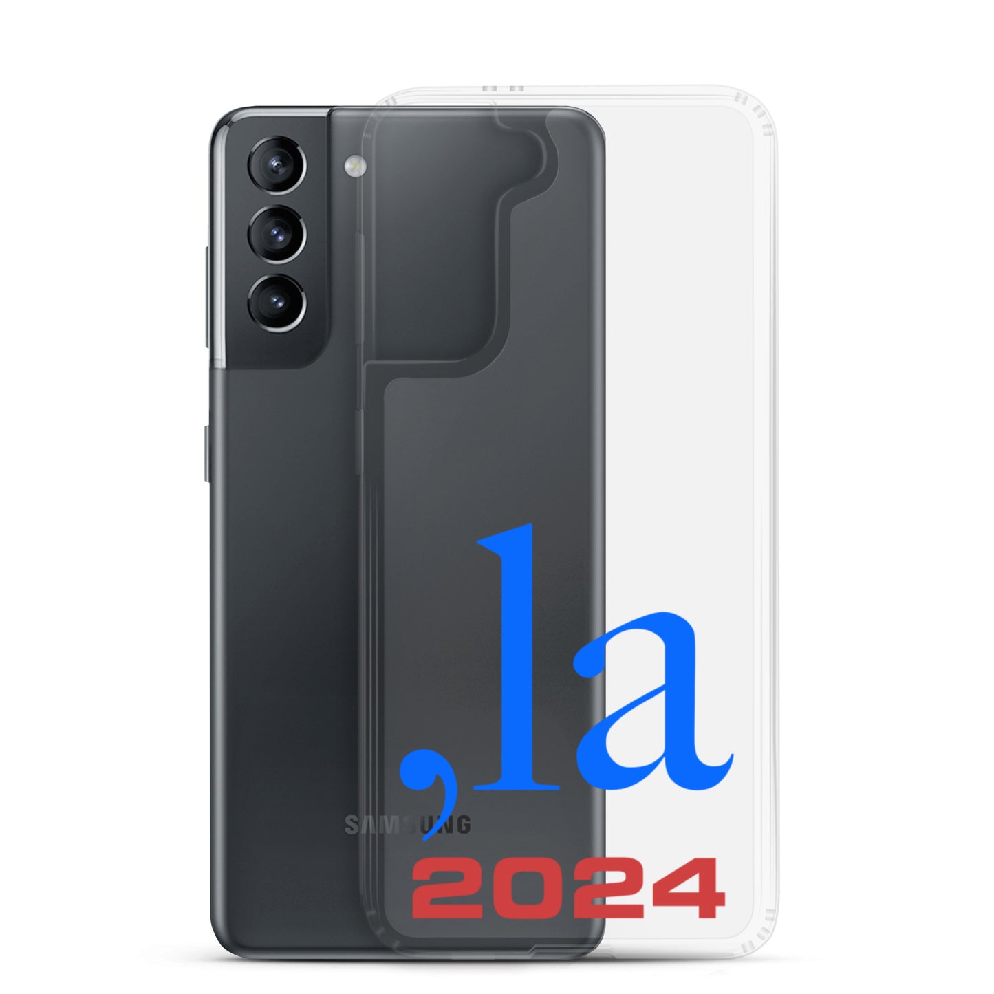 "Comma-la" 2024 Samsung® Case - blue-red