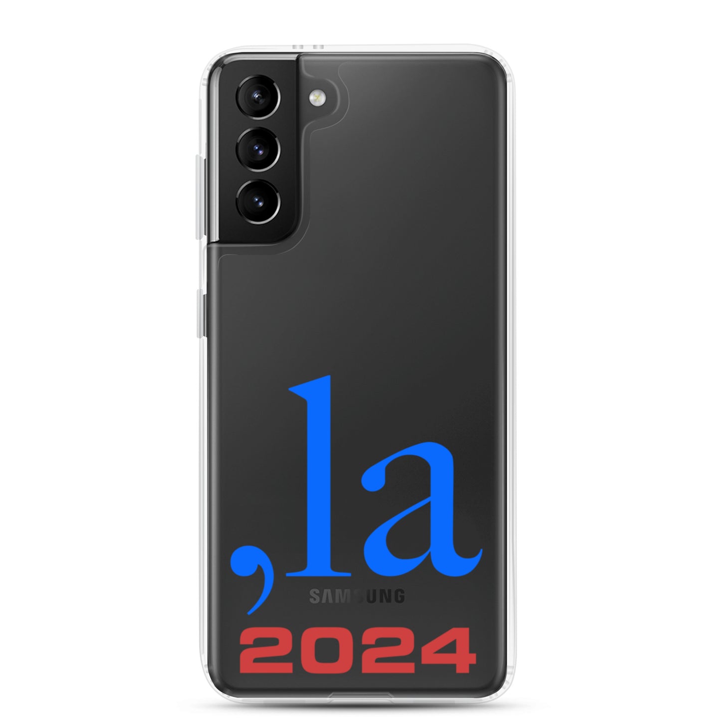 "Comma-la" 2024 Samsung® Case - blue-red