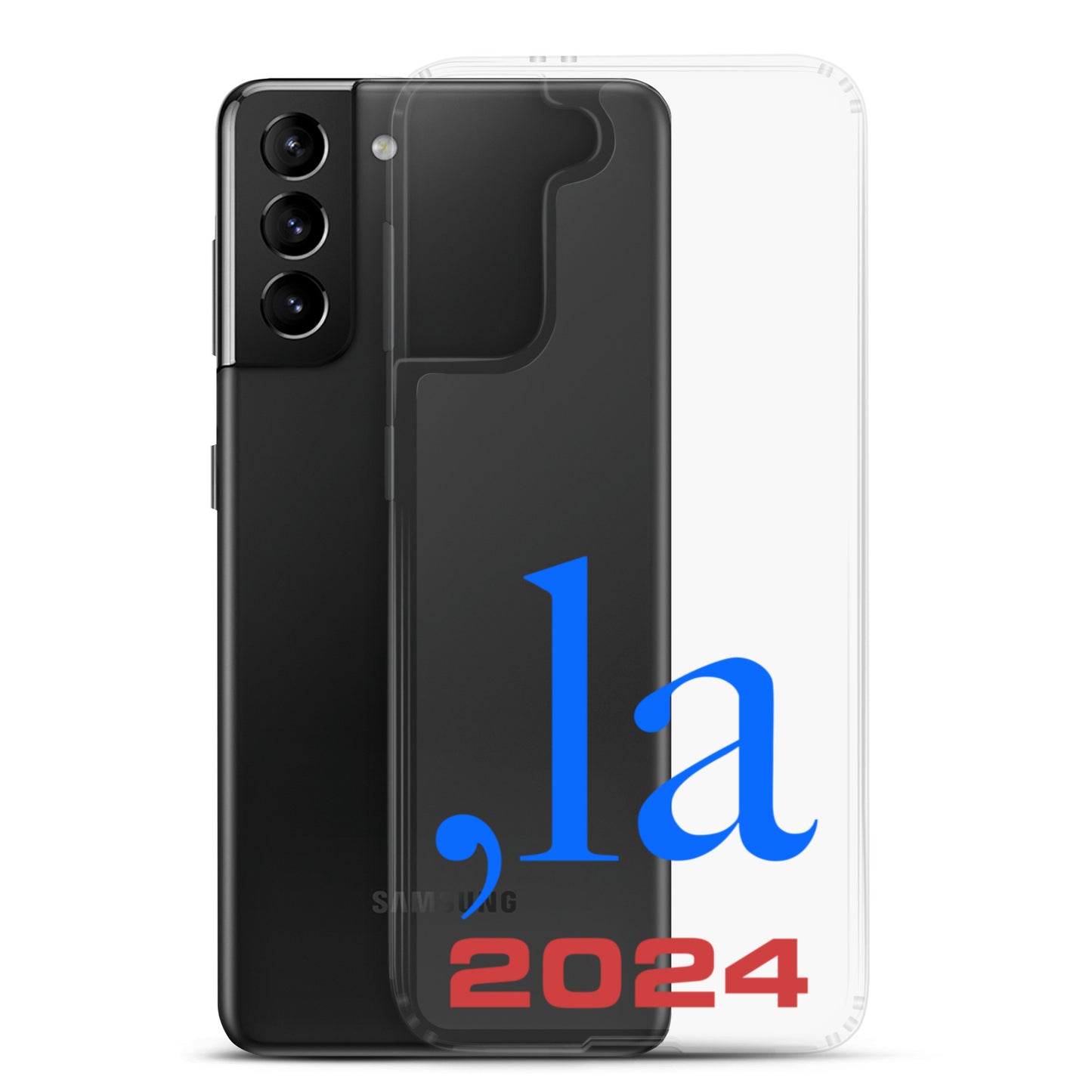 "Comma-la" 2024 Samsung® Case - blue-red