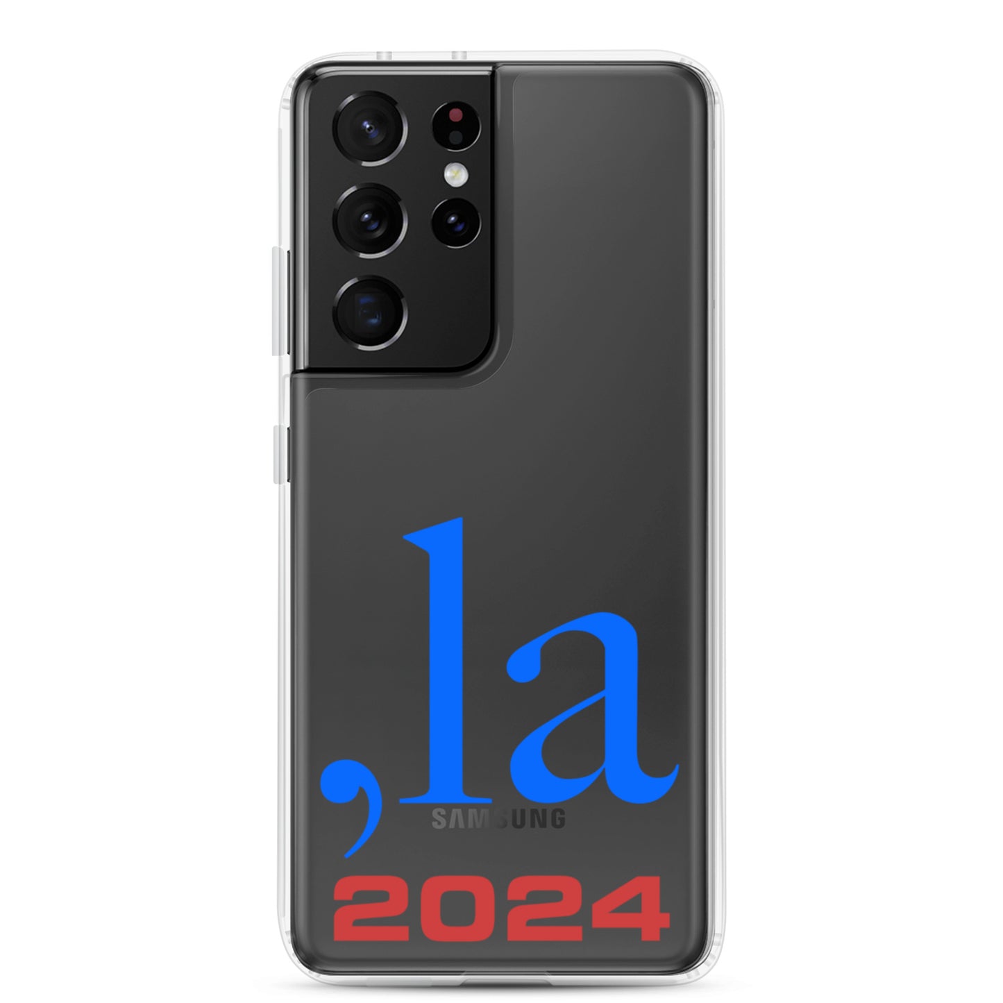 "Comma-la" 2024 Samsung® Case - blue-red