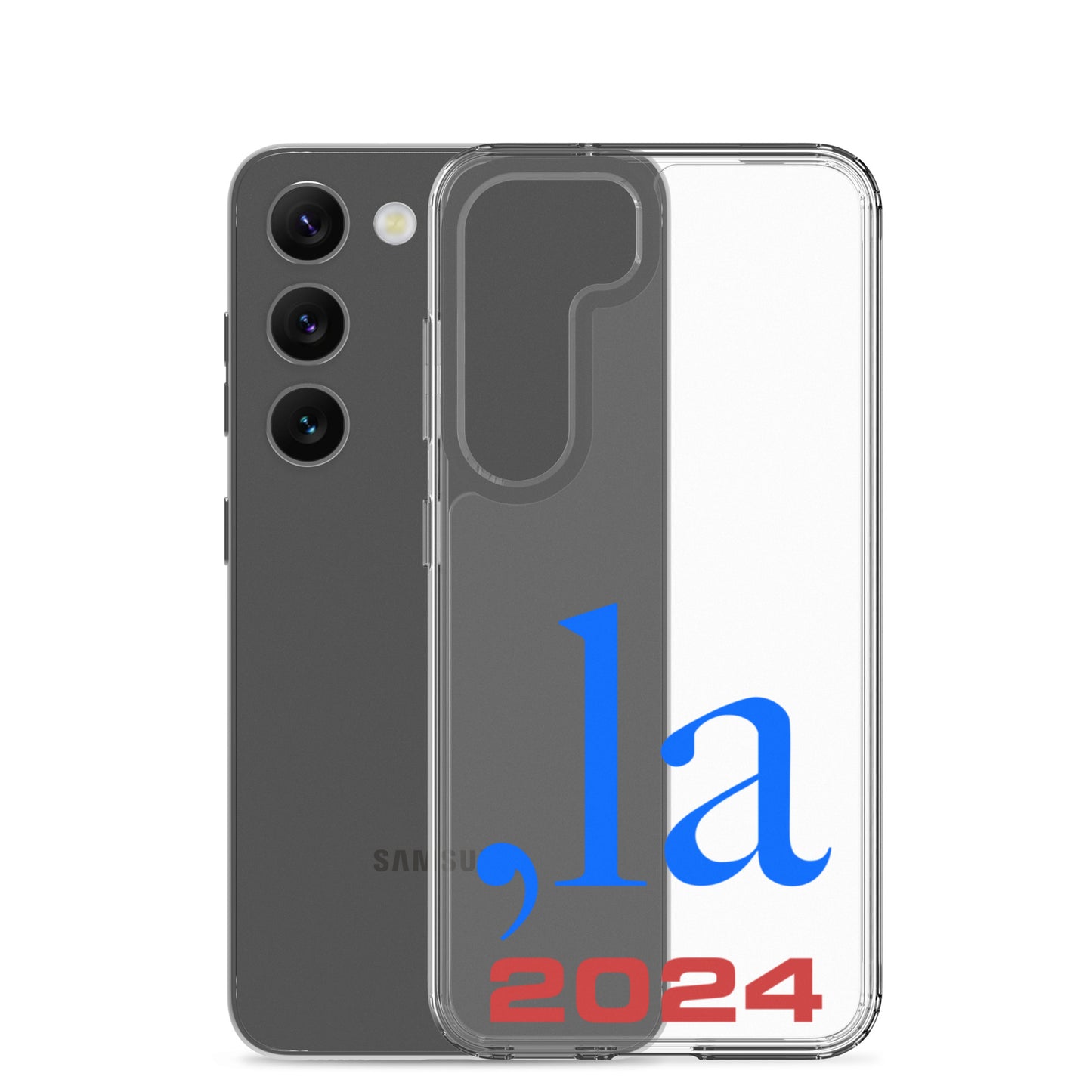 "Comma-la" 2024 Samsung® Case - blue-red