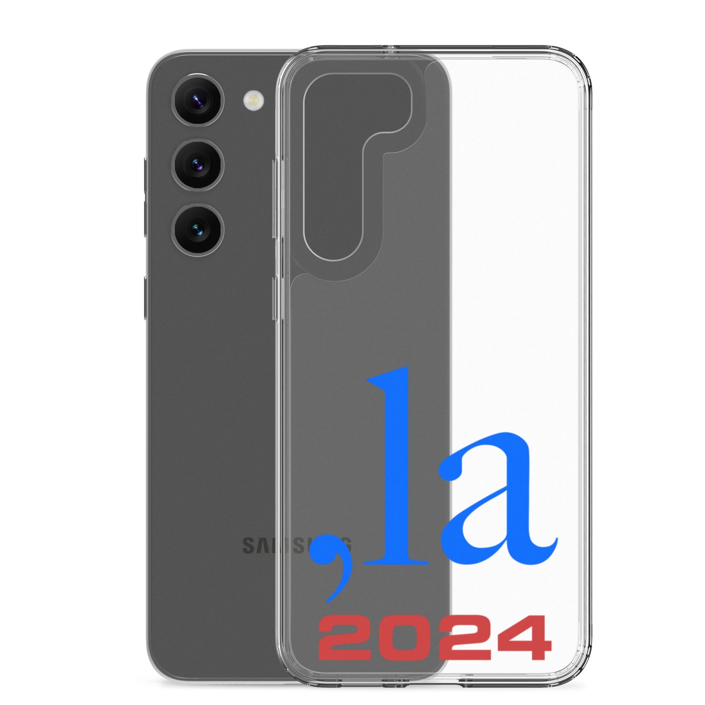 "Comma-la" 2024 Samsung® Case - blue-red