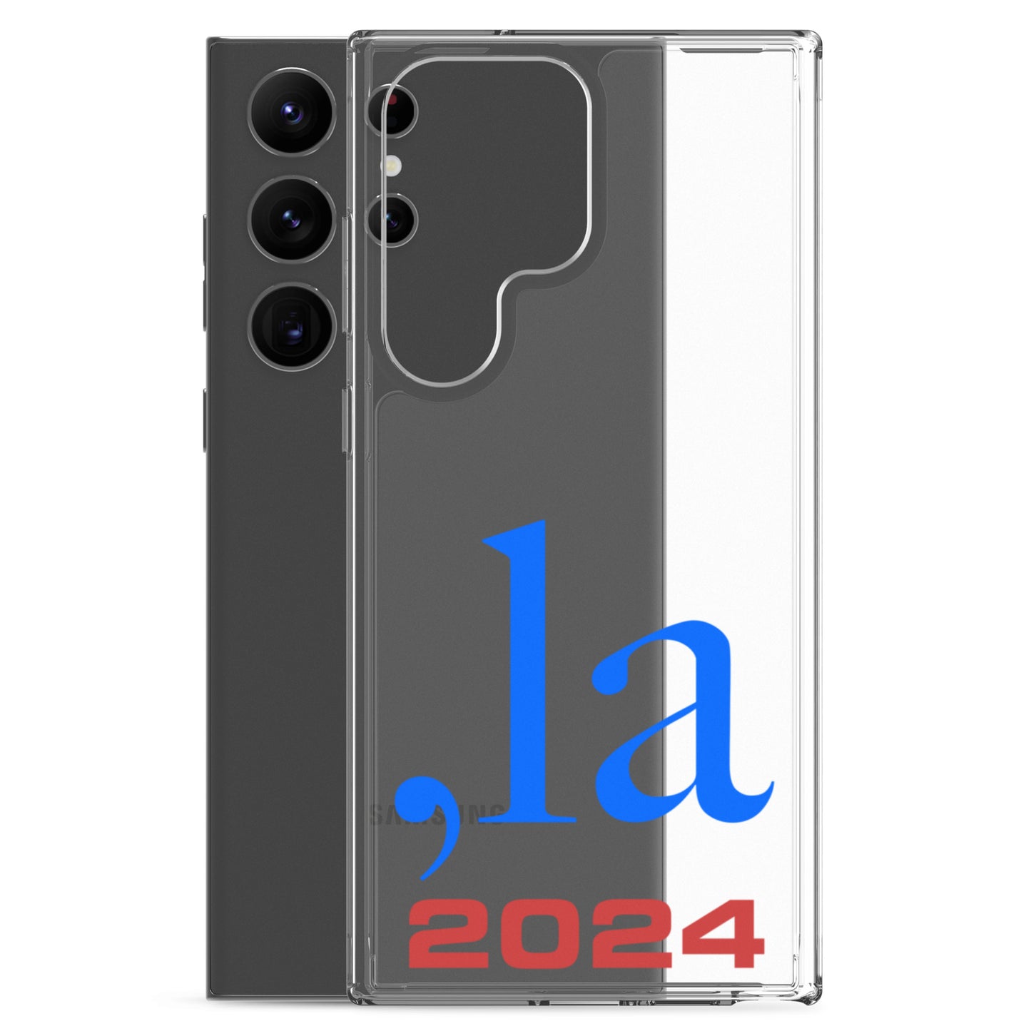 "Comma-la" 2024 Samsung® Case - blue-red