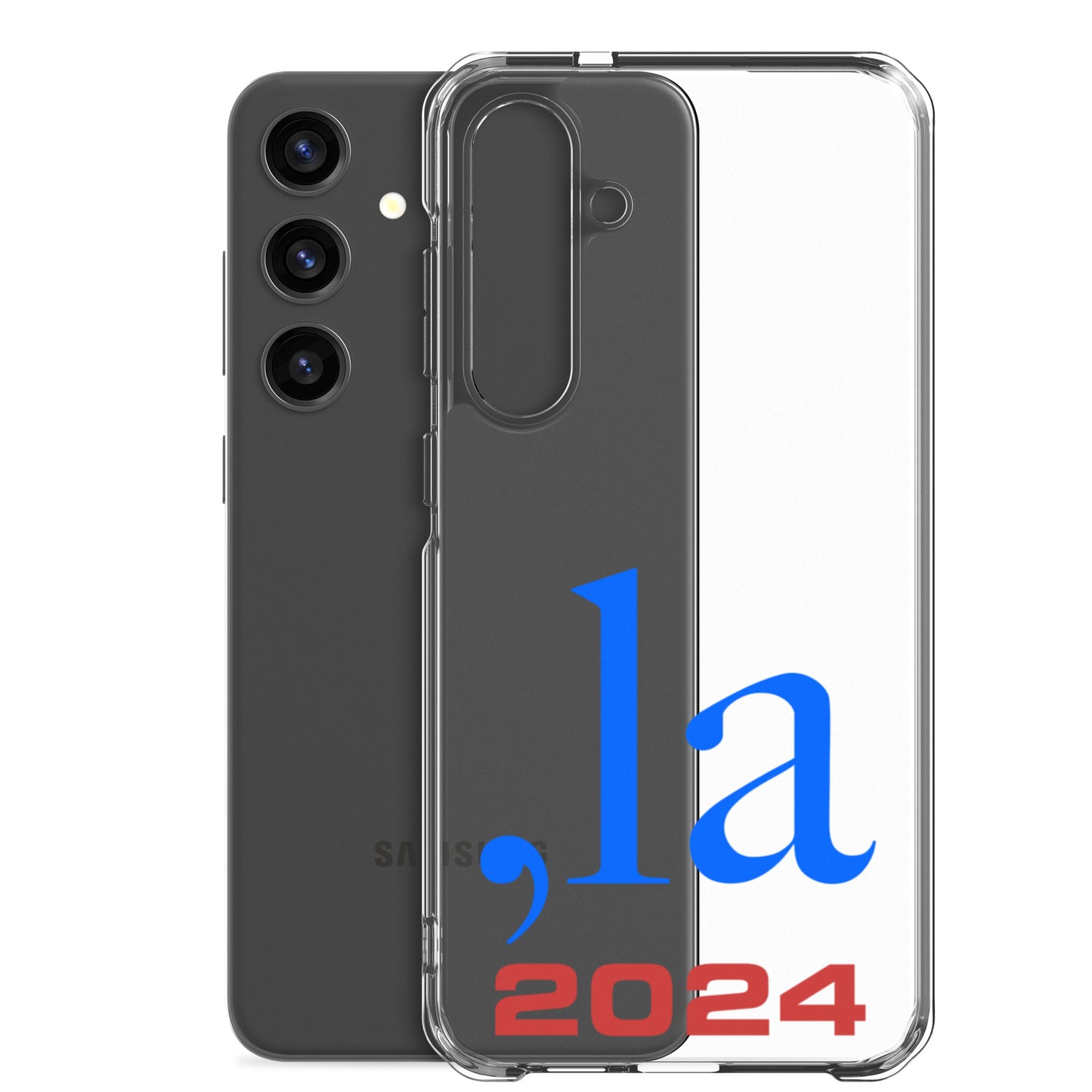 "Comma-la" 2024 Samsung® Case - blue-red