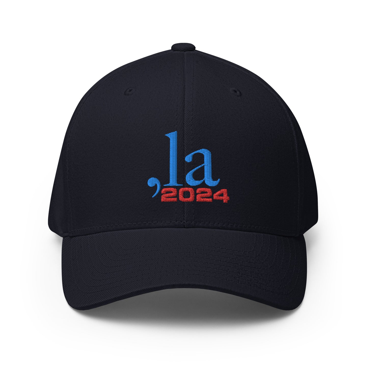 "Comma-la" 2024 Baseball Cap - blue-red