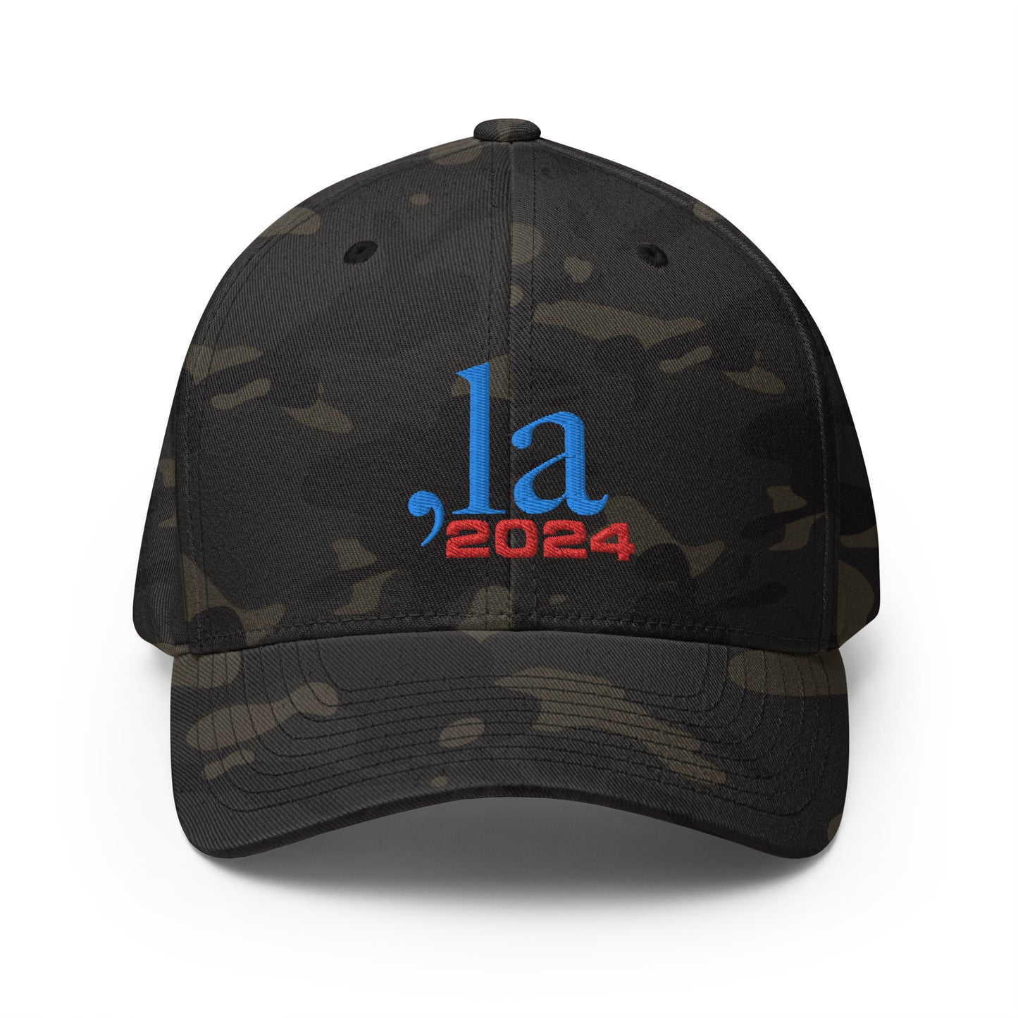 "Comma-la" 2024 Baseball Cap - blue-red