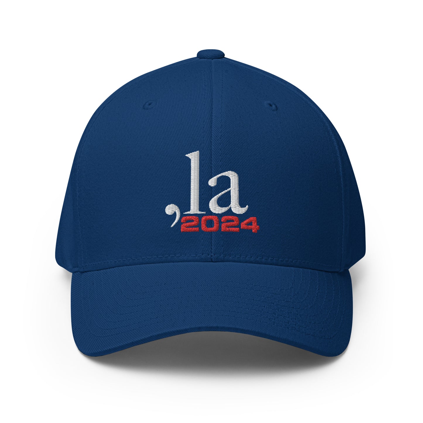 "Comma-la" 2024 Baseball Cap - white-red