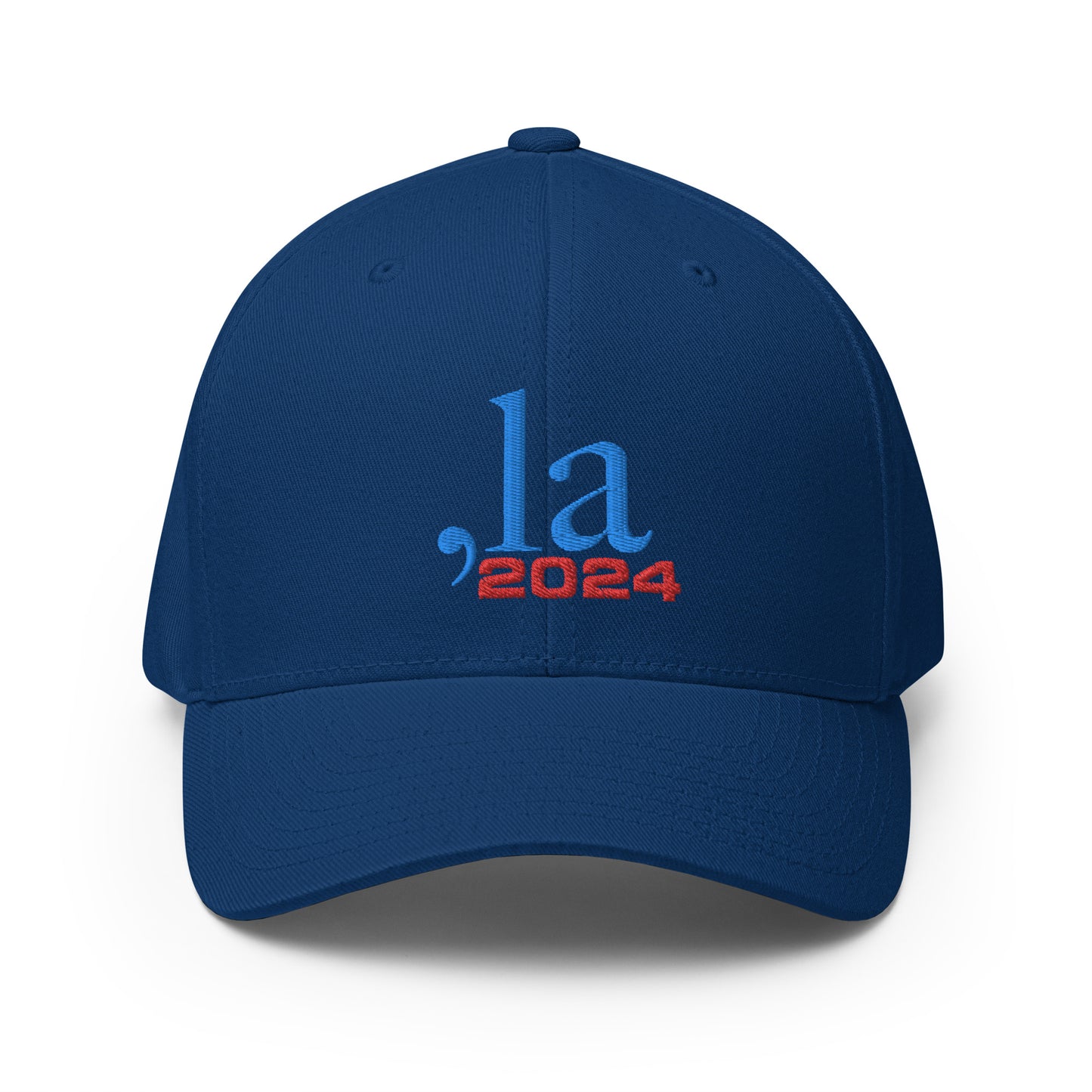 "Comma-la" 2024 Baseball Cap - blue-red