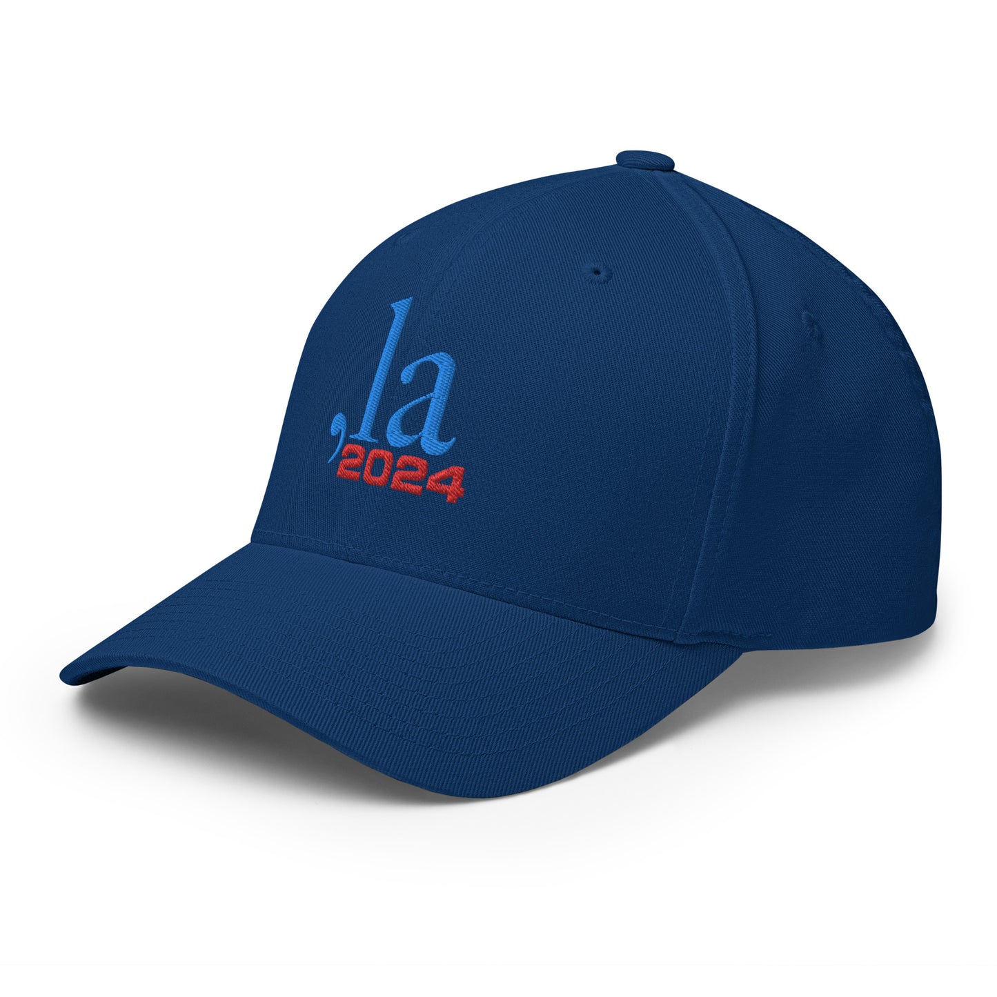 "Comma-la" 2024 Baseball Cap - blue-red