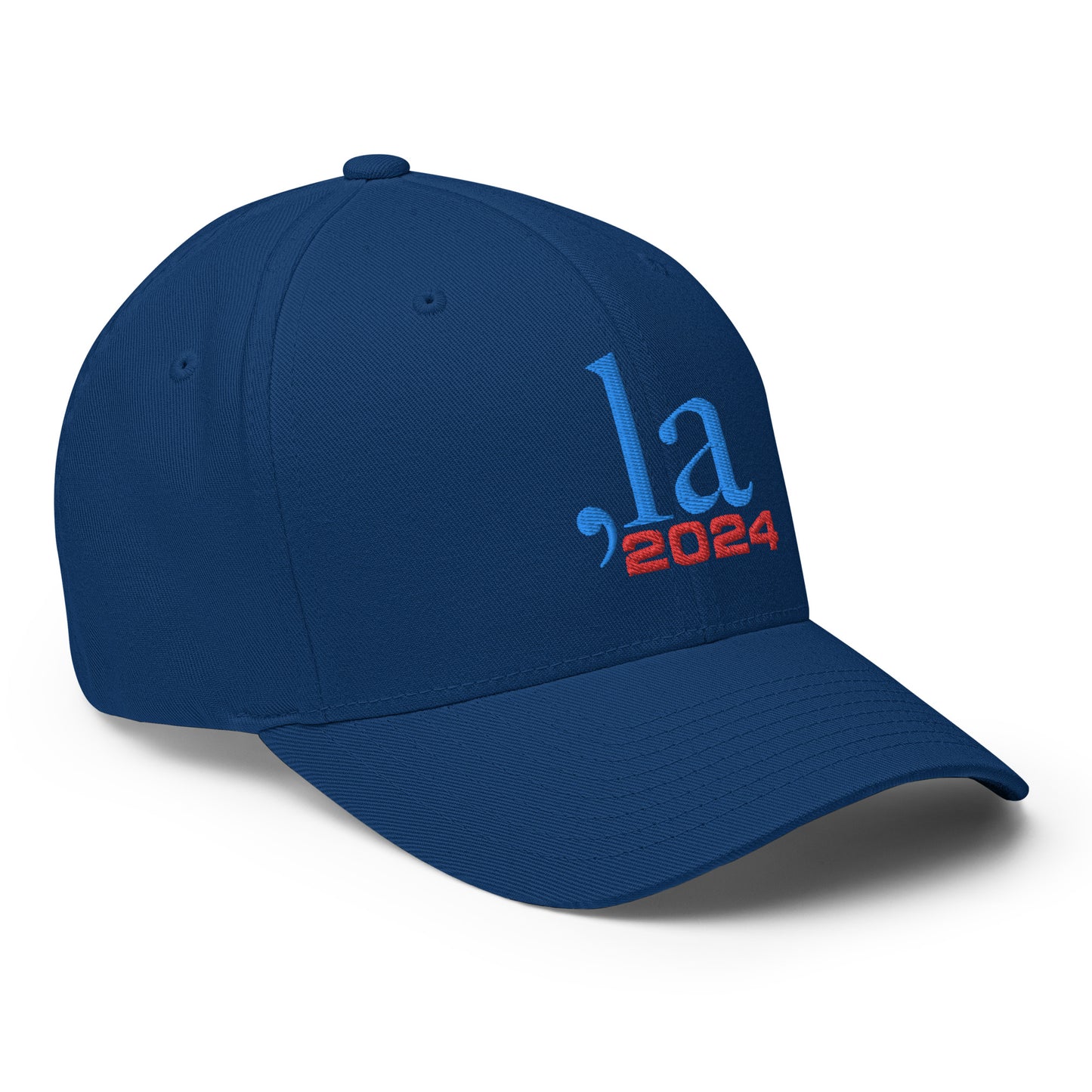 "Comma-la" 2024 Baseball Cap - blue-red