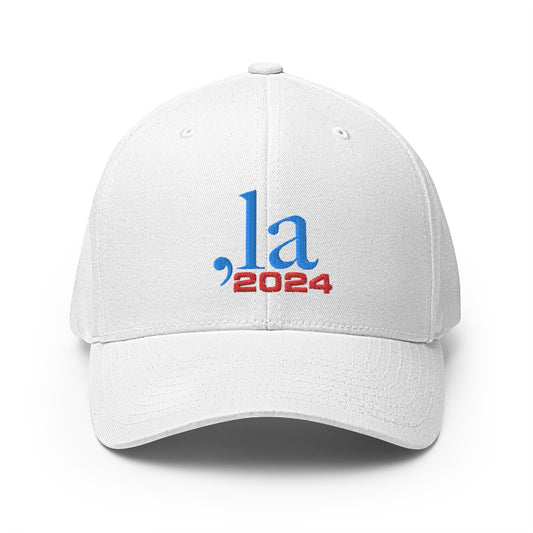 "Comma-la" 2024 Baseball Cap - blue-red