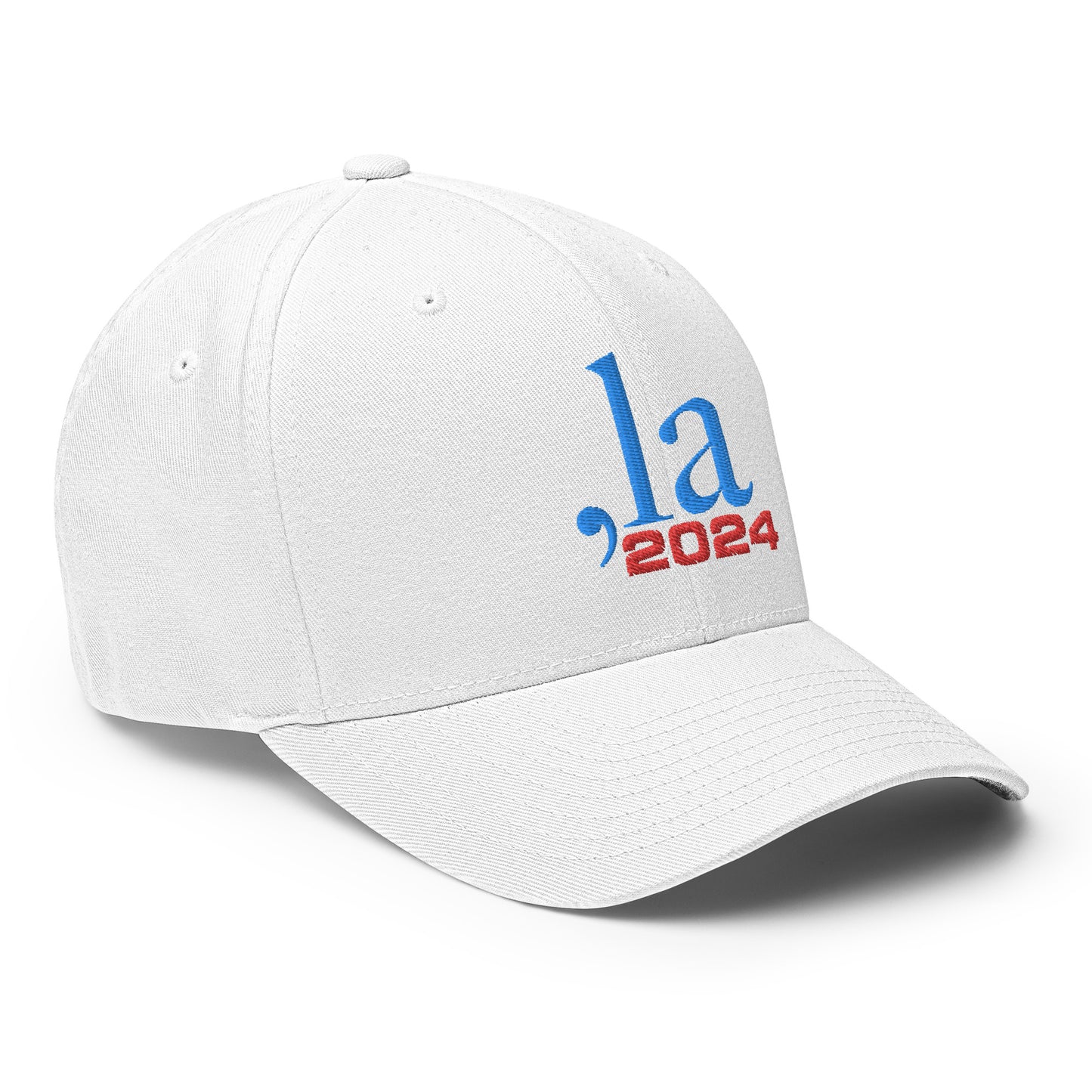 "Comma-la" 2024 Baseball Cap - blue-red