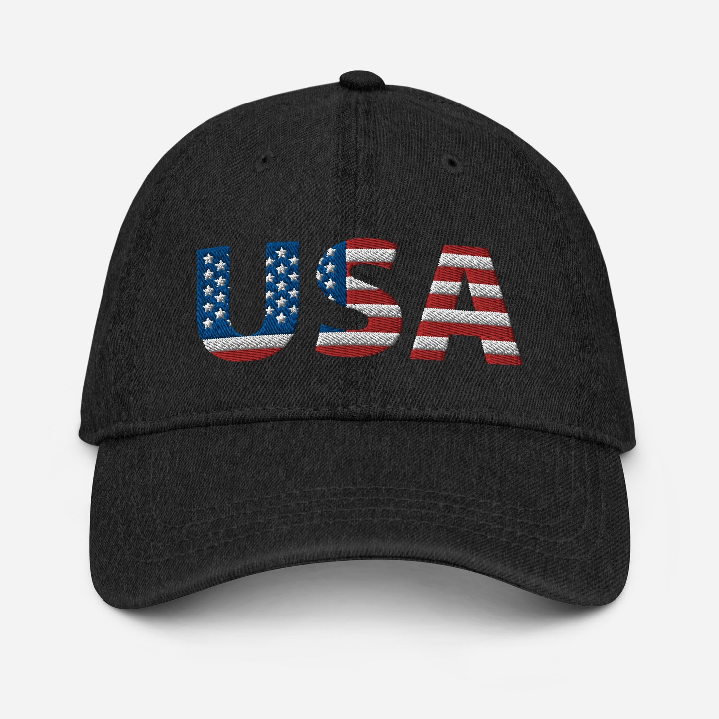 Denim Hat - "USA" - DocDink.com