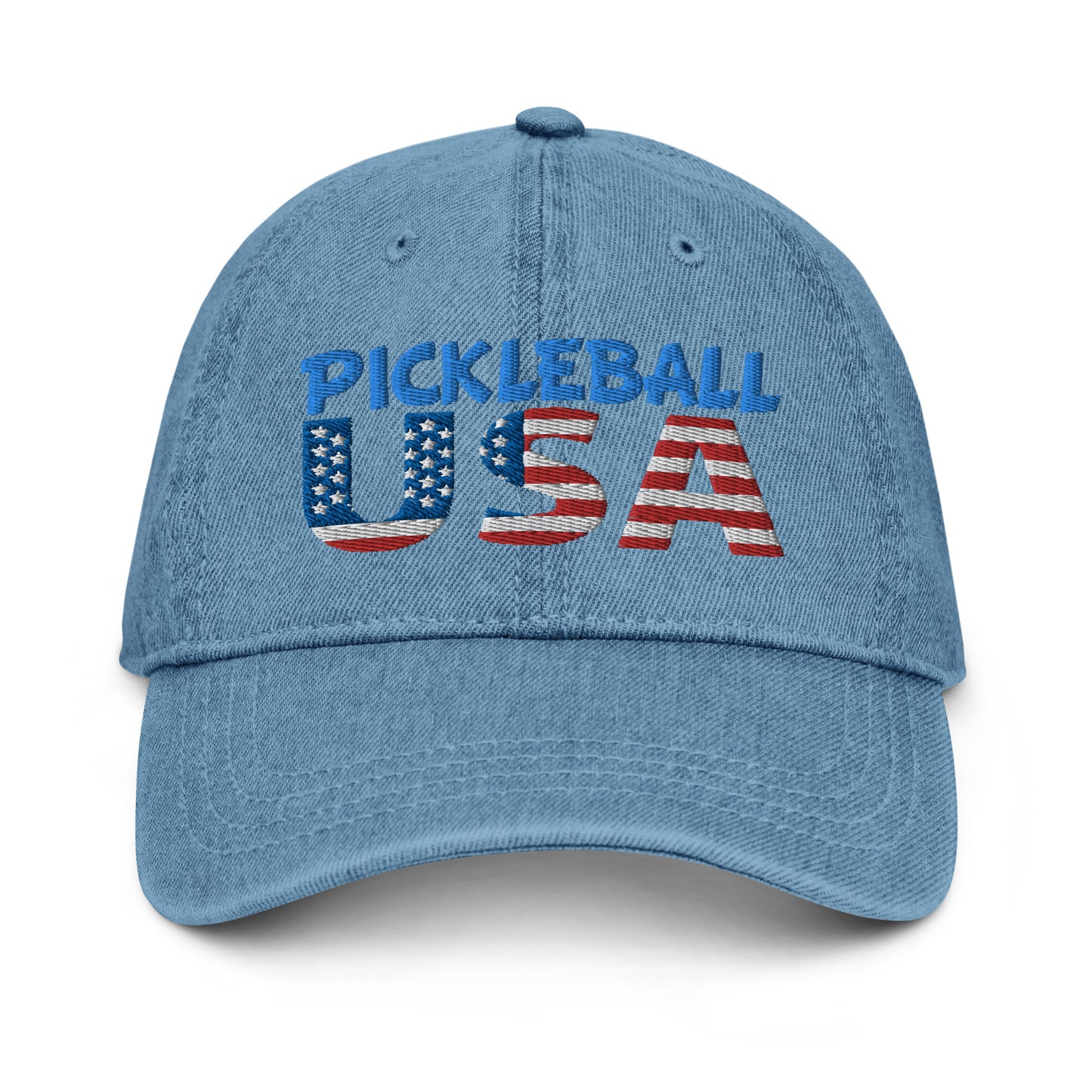 Denim Hat - "Pickleball USA" - DocDink.com