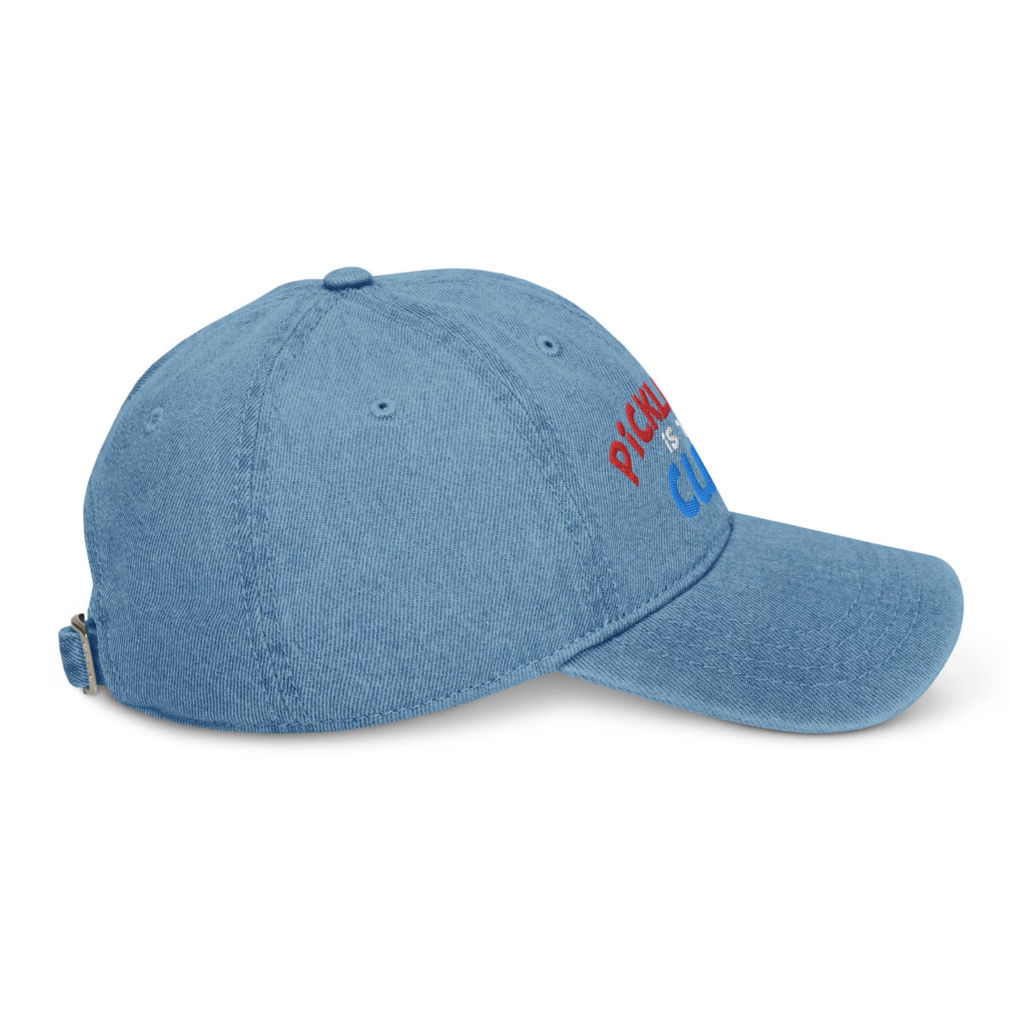 Denim Hat - "Pickleball is the Cure" - DocDink.com