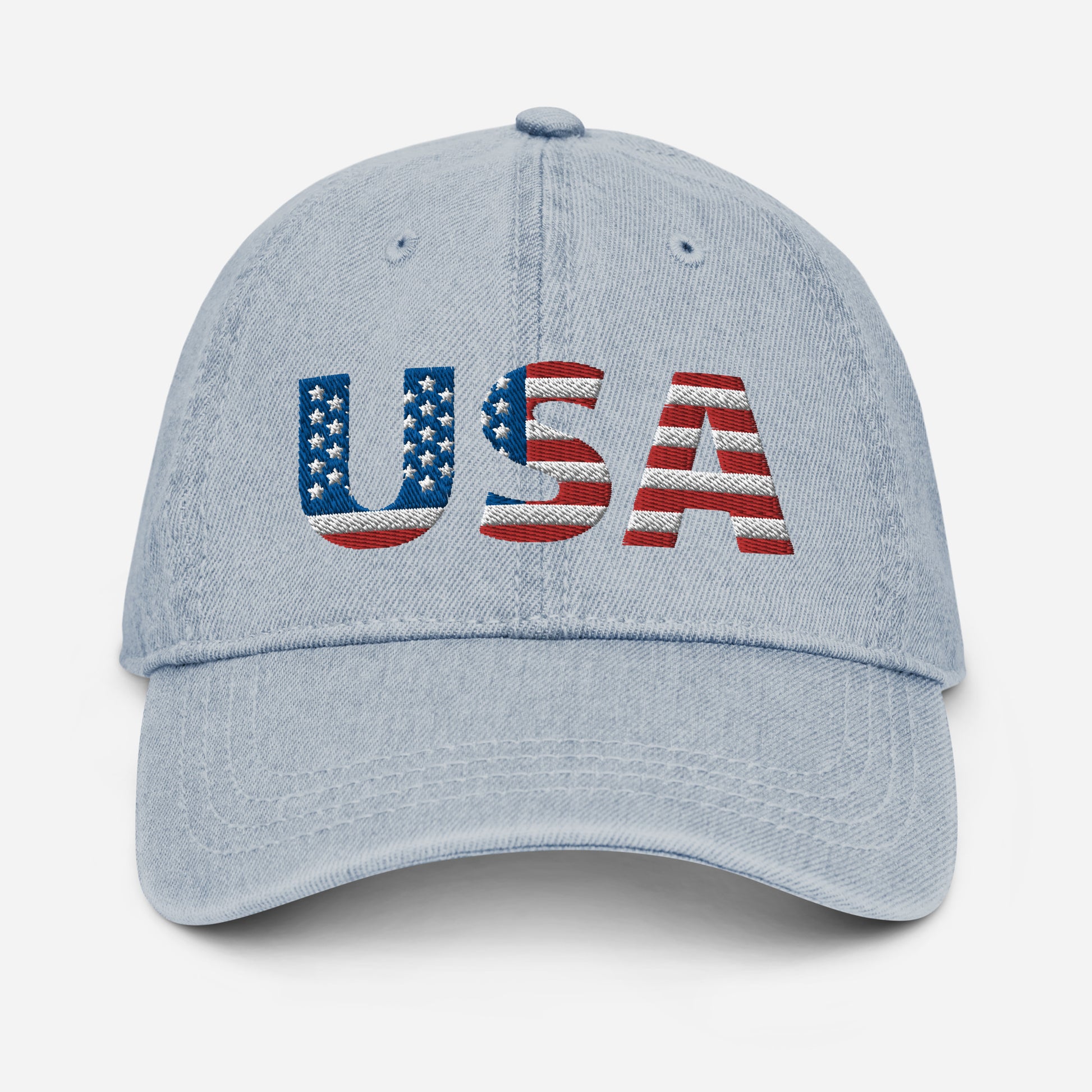 Denim Hat - "USA" - DocDink.com