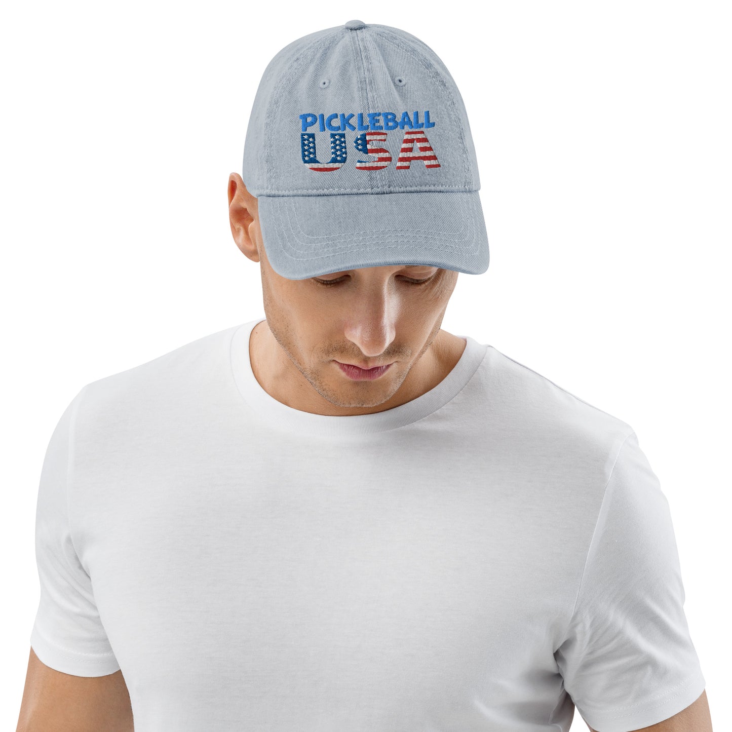 Denim Hat - "Pickleball USA" - DocDink.com