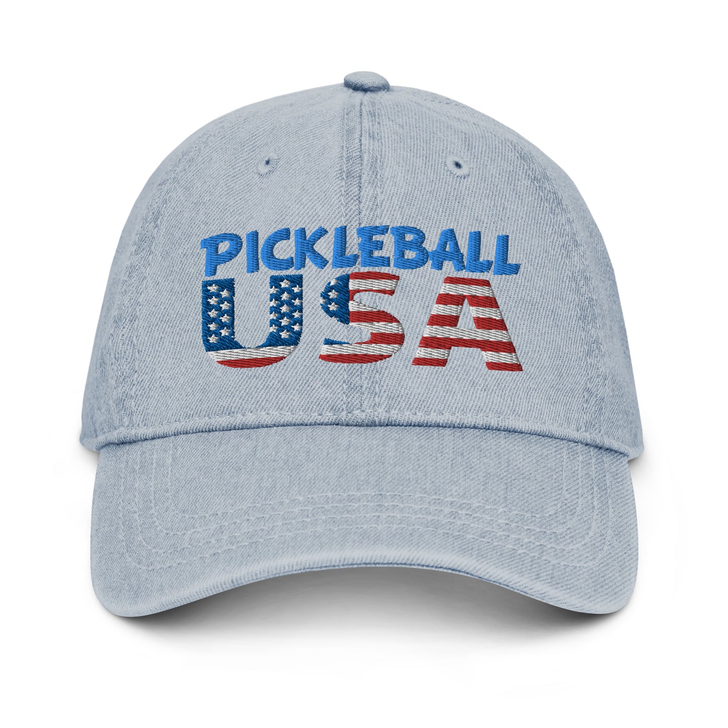 Denim Hat - "Pickleball USA" - DocDink.com