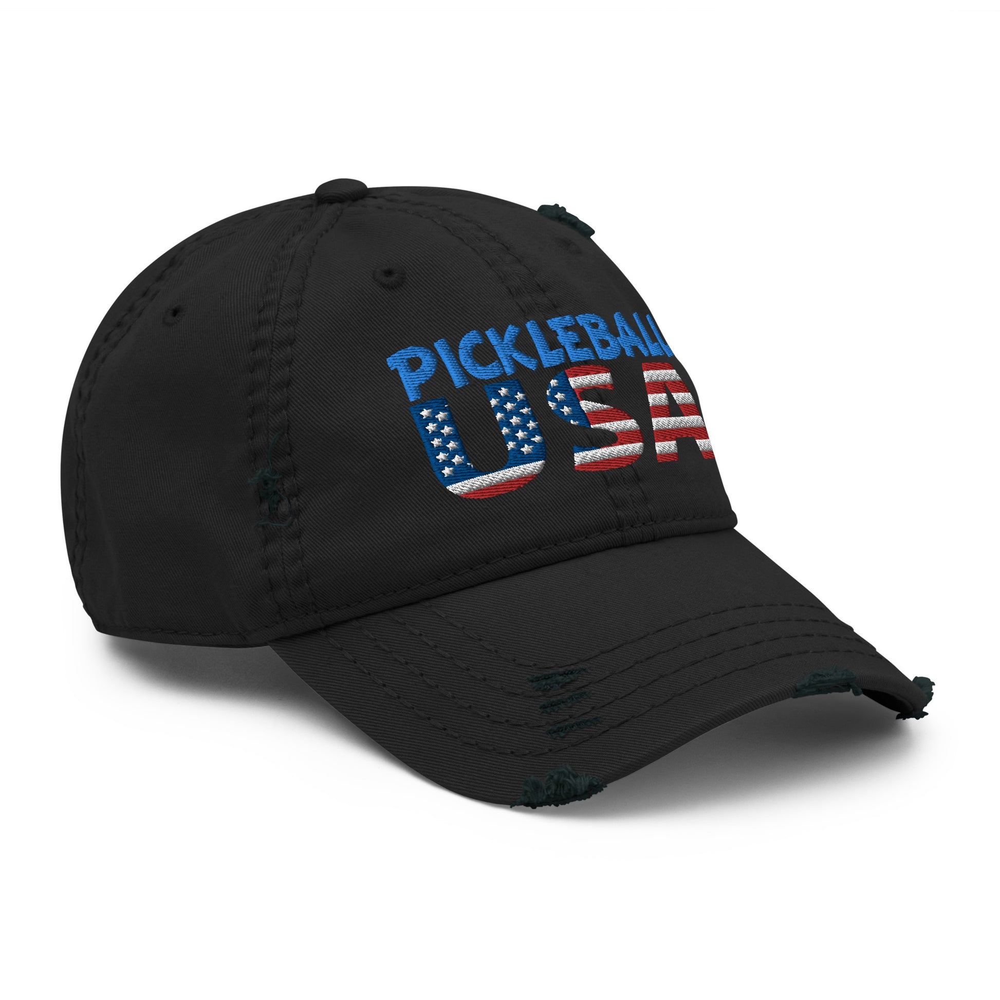 Distressed Dad Hat - "Pickleball USA" - DocDink.com