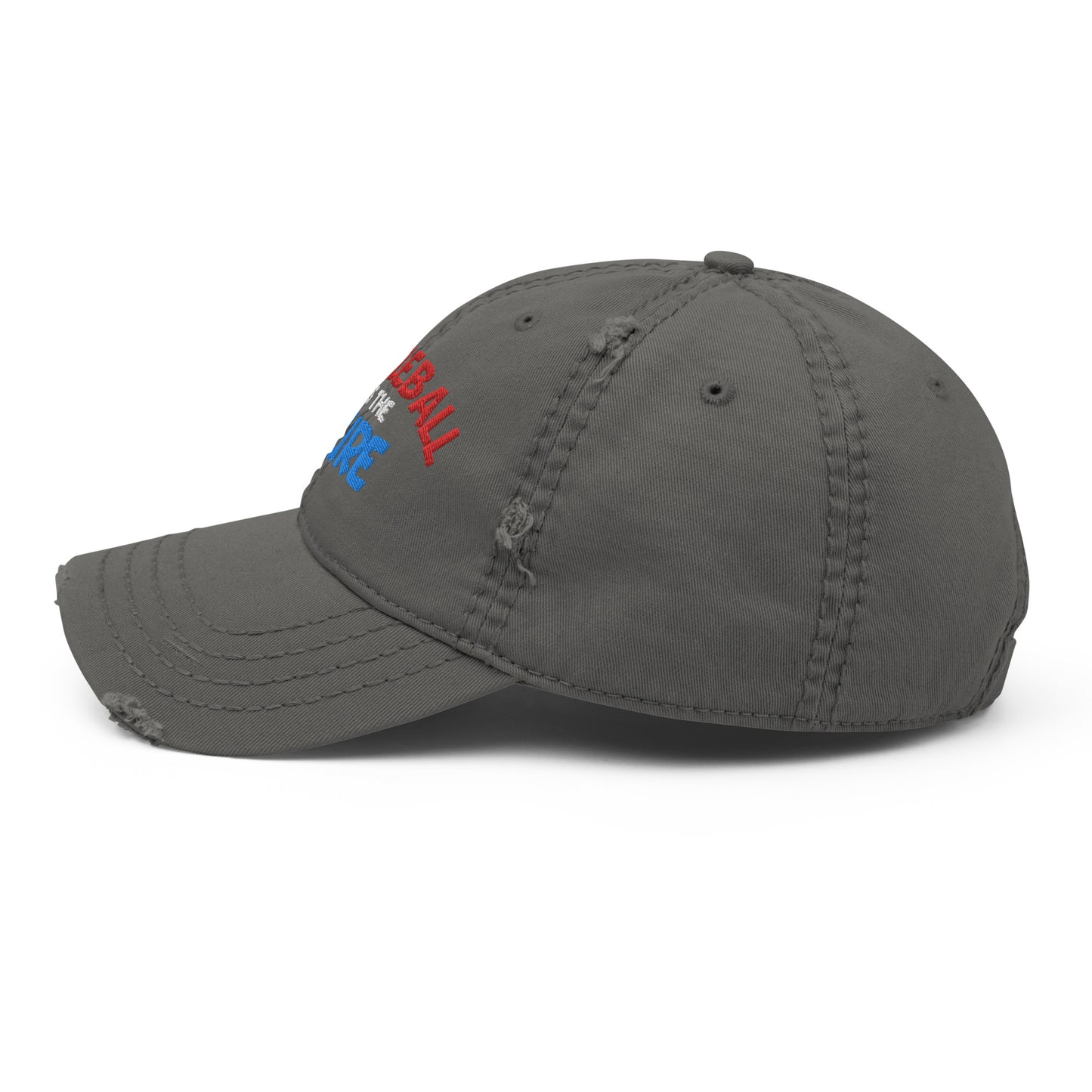 Distressed Dad Hat - "Pickleball is the Cure" - DocDink.com