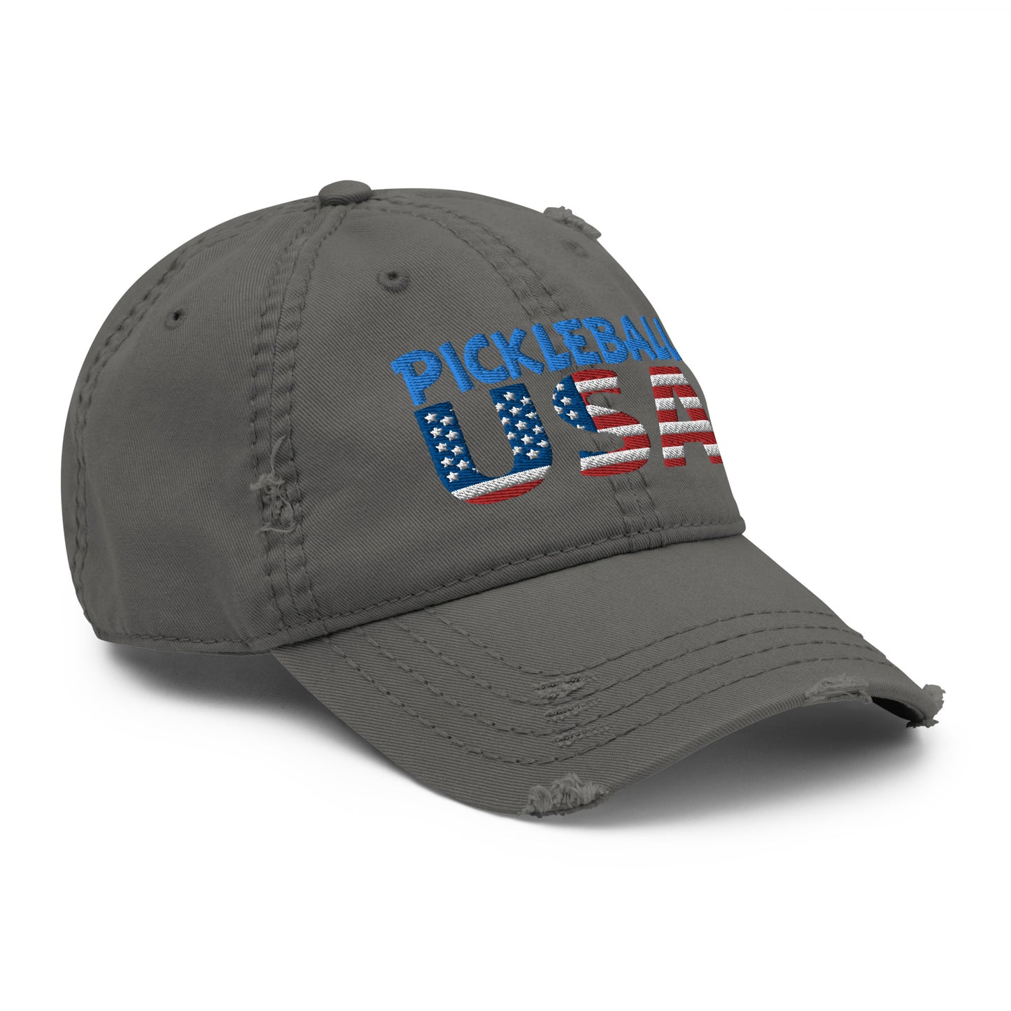 Distressed Dad Hat - "Pickleball USA" - DocDink.com