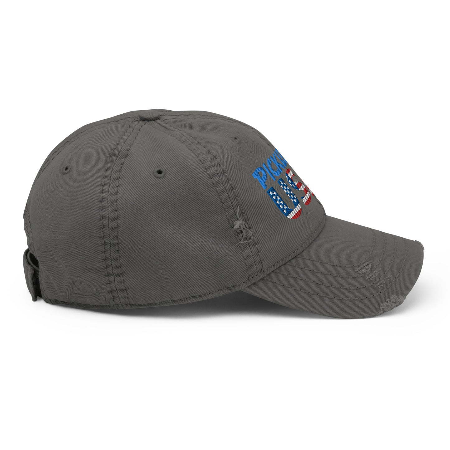 Distressed Dad Hat - "Pickleball USA" + ball - DocDink.com