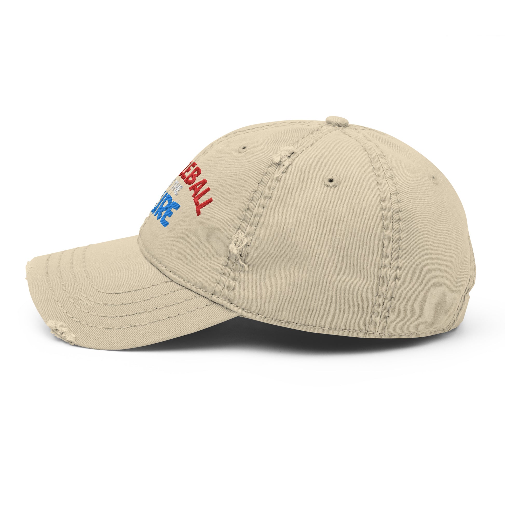 Distressed Dad Hat - "Pickleball is the Cure" - DocDink.com