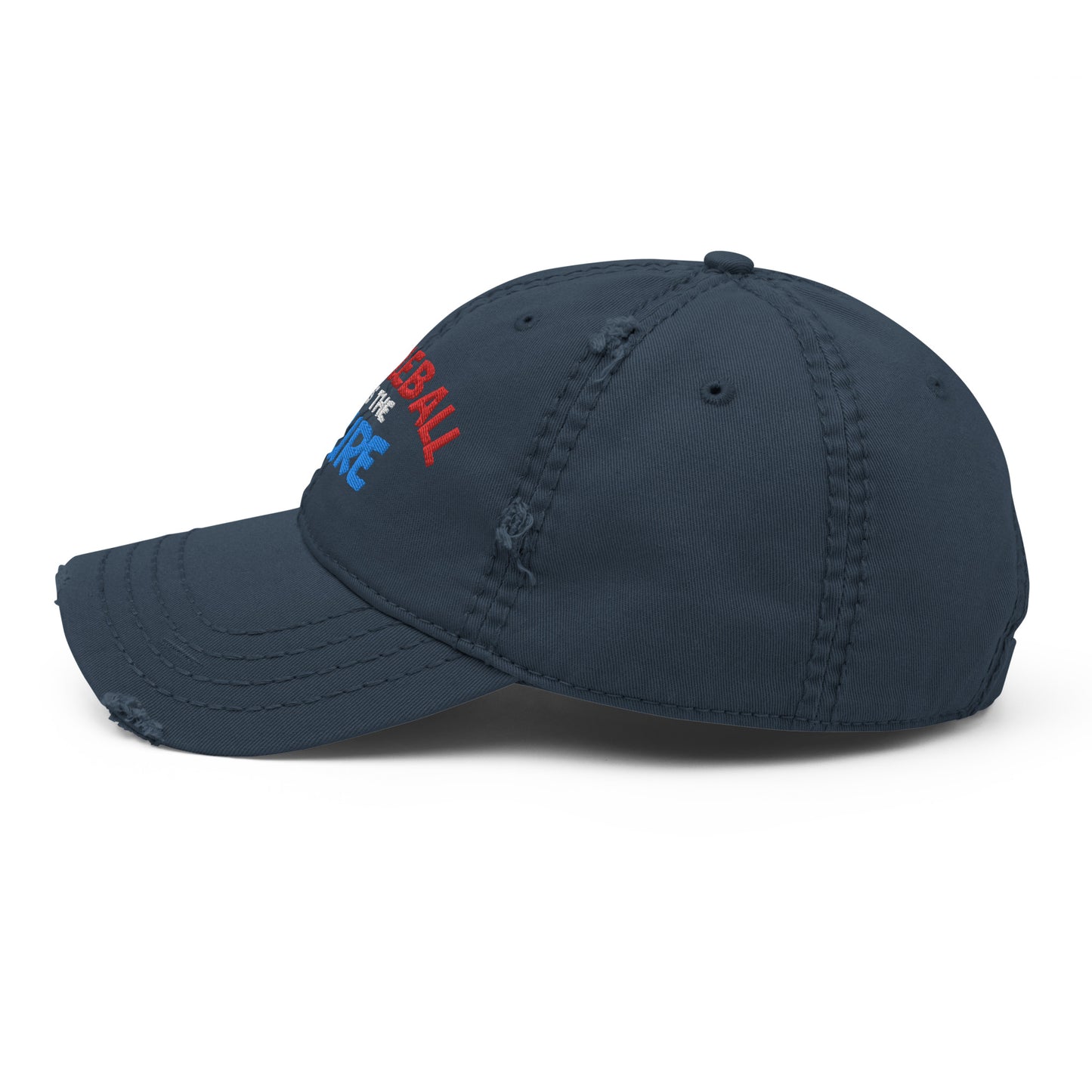 Distressed Dad Hat - "Pickleball is the Cure" - DocDink.com