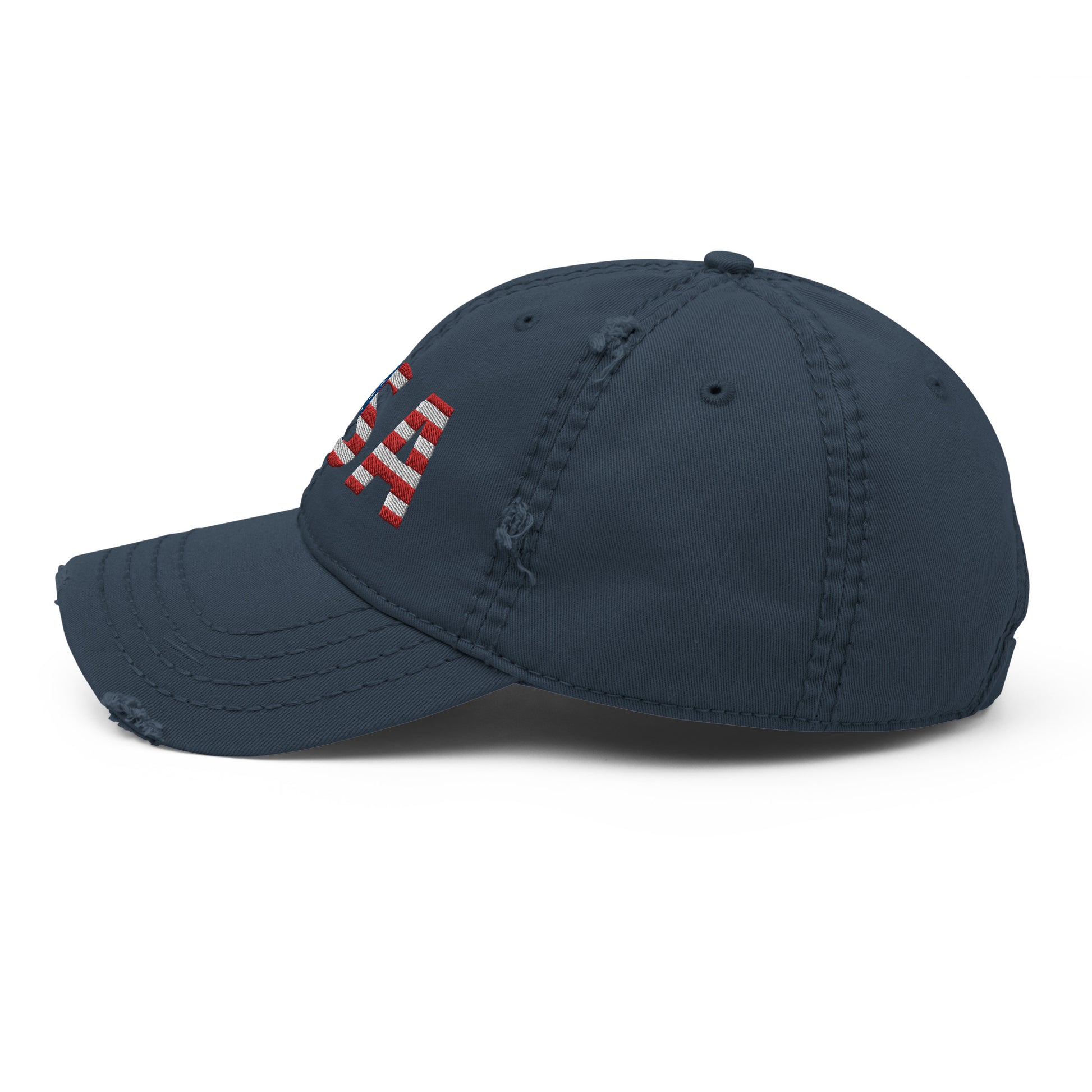 Distressed Dad Hat - "USA" - DocDink.com