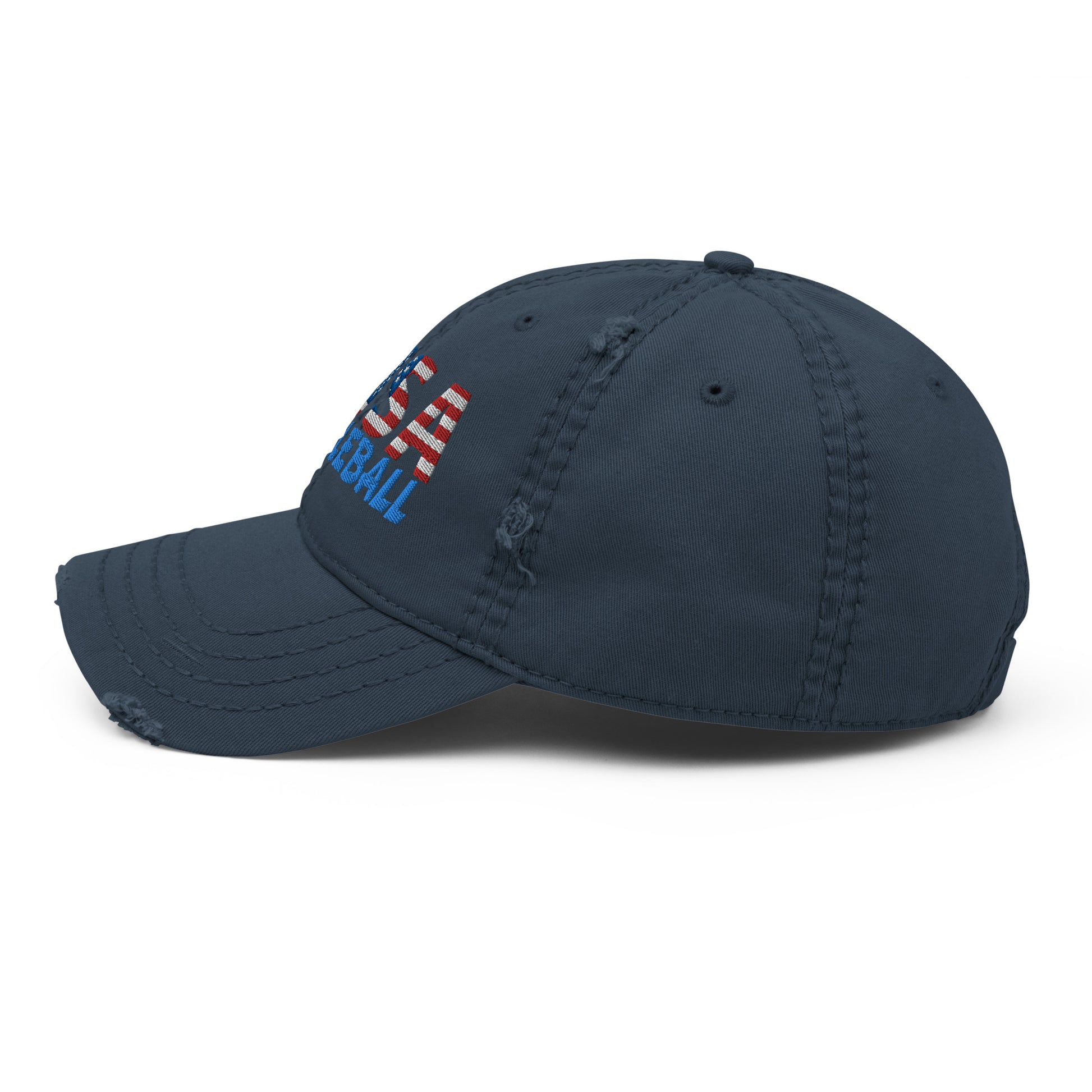 Distressed Dad Hat - "Pickleball USA" w/paddle - DocDink.com