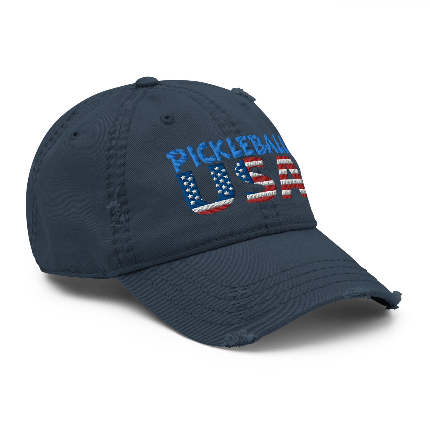 Distressed Dad Hat - "Pickleball USA" - DocDink.com